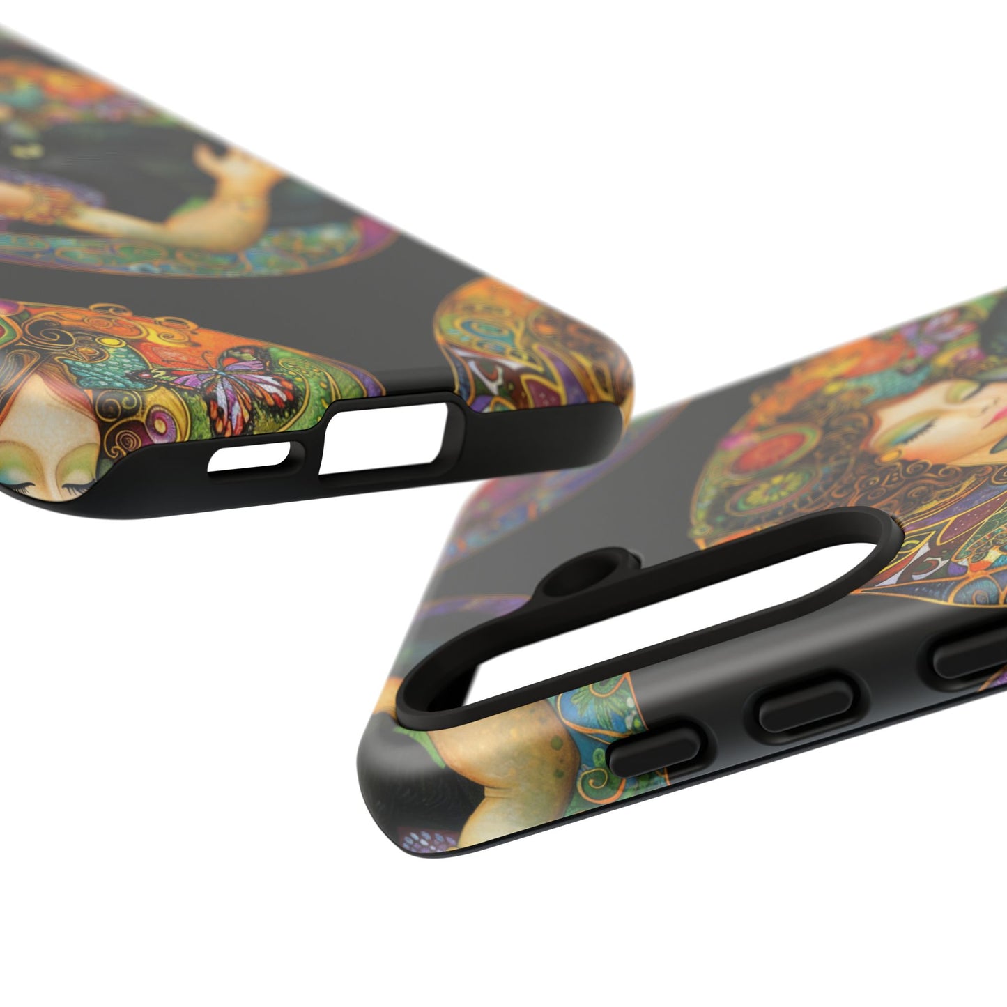 Tough Cases Phone Case, Colorful Protective Cover for Cat Lovers, Trendy Gift for Birthdays, Unique Art Phone Accessories