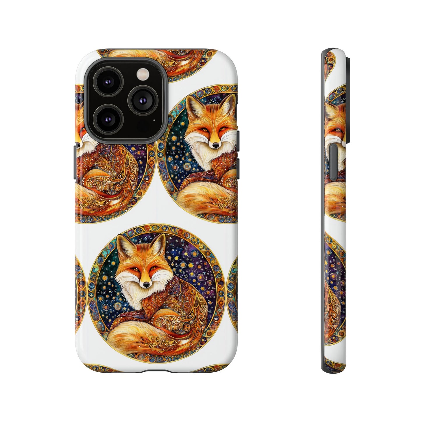 Artistic Fox Phone Case, Tough Phone Cover, Unique Gift for Animal Lovers, Stylish Tech Accessory, Nature-Inspired Decor