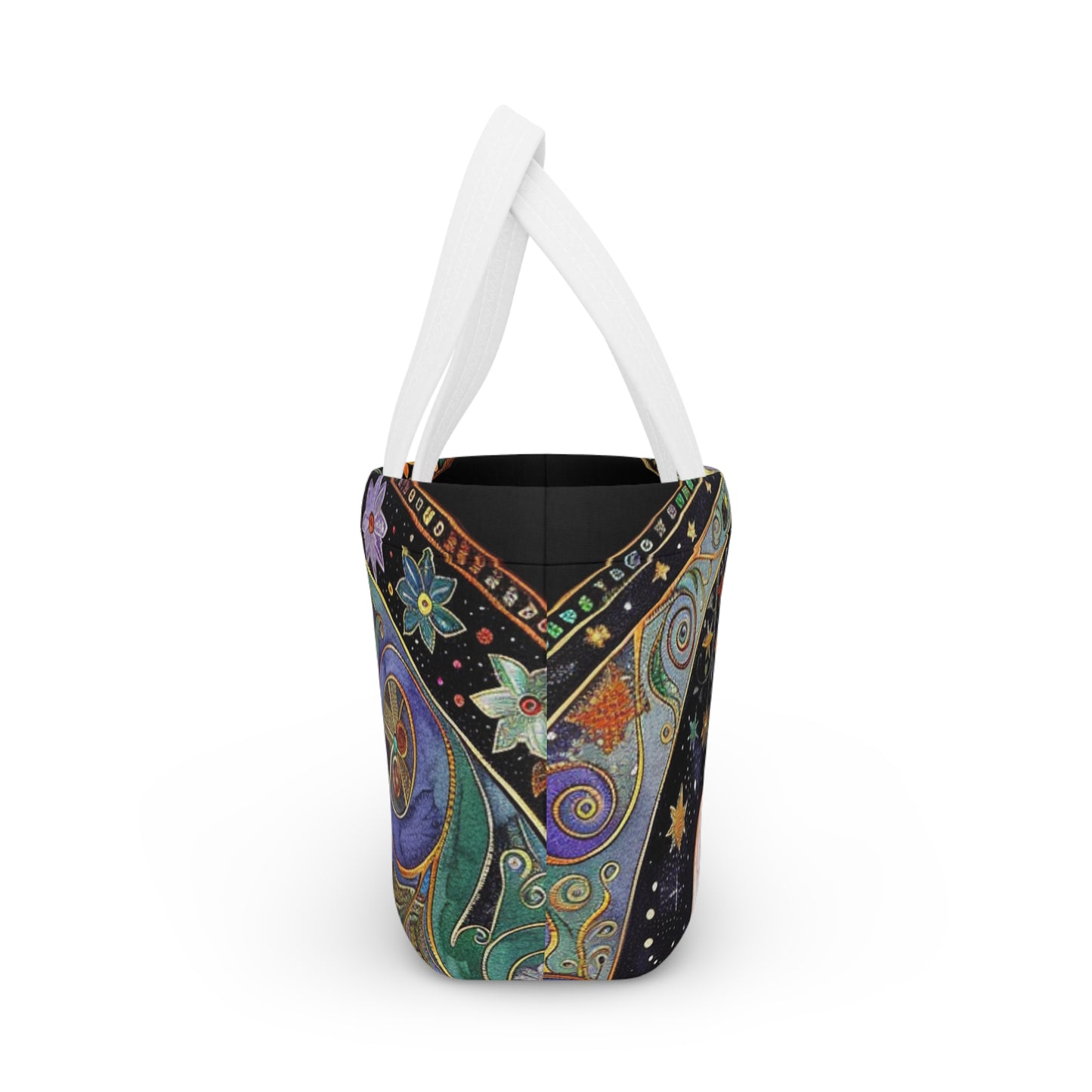 Cosmic Celestial Lunch Bag - Stylish Tote for Work, School, or Picnic, Astrology Gift, Starry Design, Reusable Lunch Tote