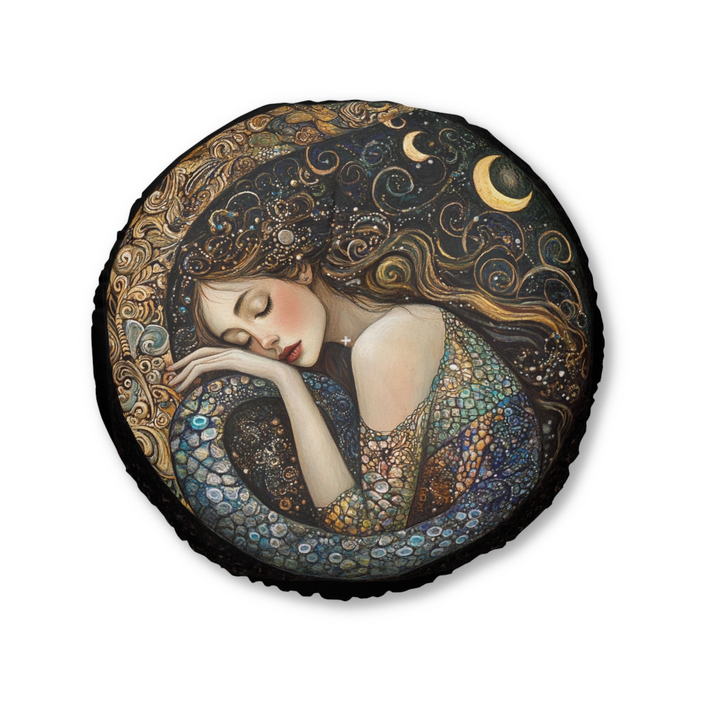 Dreamy Tufted Floor Pillow - Cozy Round Cushion for Boho Decor, Meditation, Relaxation, and Gifts