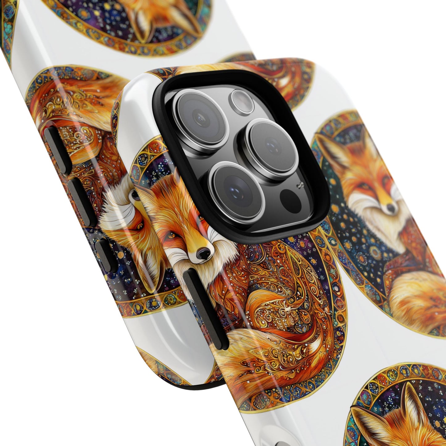 Artistic Fox Phone Case, Tough Phone Cover, Unique Gift for Animal Lovers, Stylish Tech Accessory, Nature-Inspired Decor