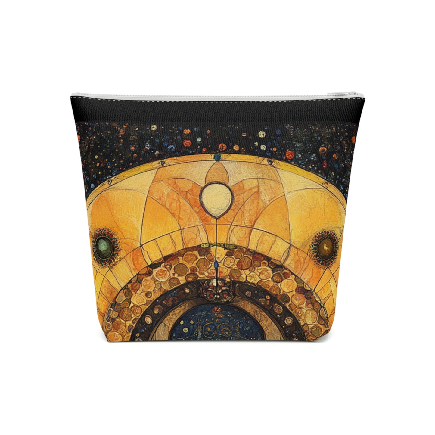 Fairy Door Artistic Cotton Cosmetic Bag - Unique Makeup Pouch, Travel Organizer, Gift for Her, Bohemian Style, Decorative Toiletry Bag