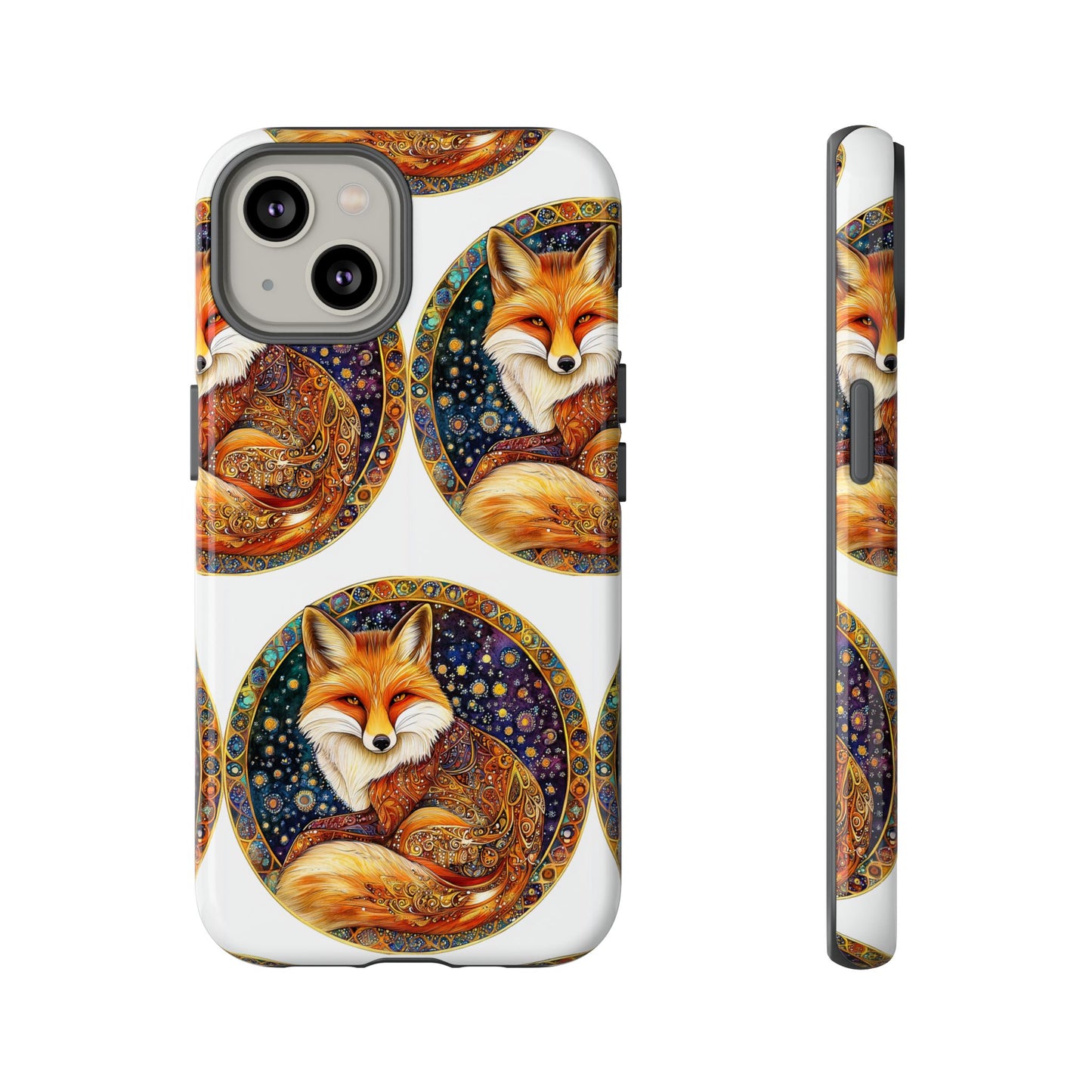 Artistic Fox Phone Case, Tough Phone Cover, Unique Gift for Animal Lovers, Stylish Tech Accessory, Nature-Inspired Decor