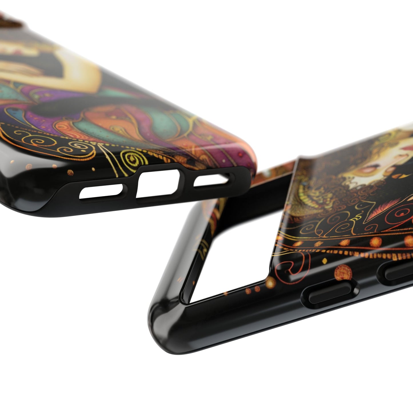 Artistic Phone Case for Cat Lovers, Tough Cases with Enchanting Design, Unique Gift for Birthdays, Holidays, and Celebrations