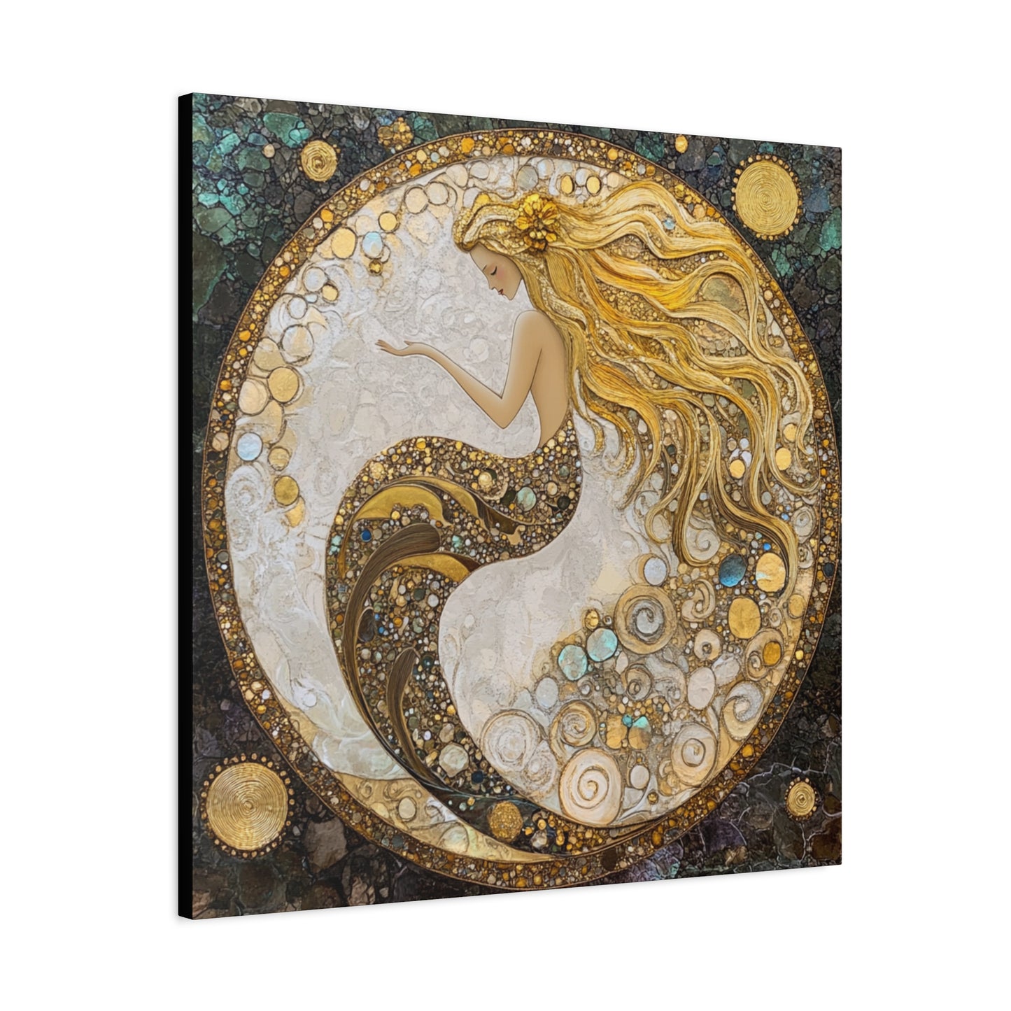 Artistic Mermaid Canvas Wall Art, Coastal Decor, Beach House Wall Art, Home Decoration, Unique Gift for Sea Lovers