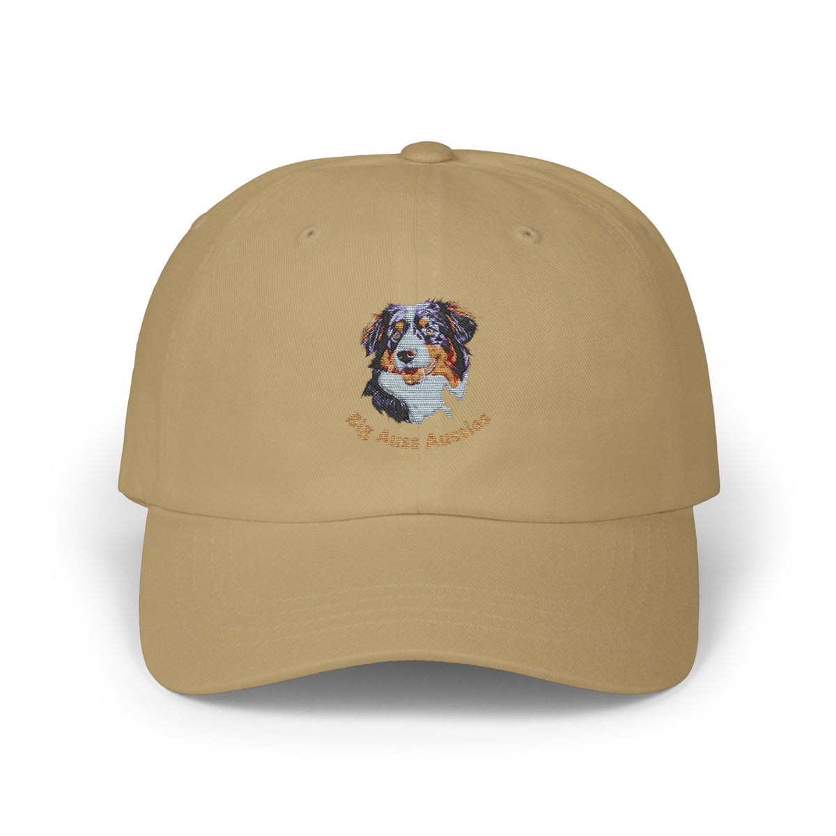 Big Auss Aussies Embroidered Custom Dog Dad Cap with Australian Shepherd Design