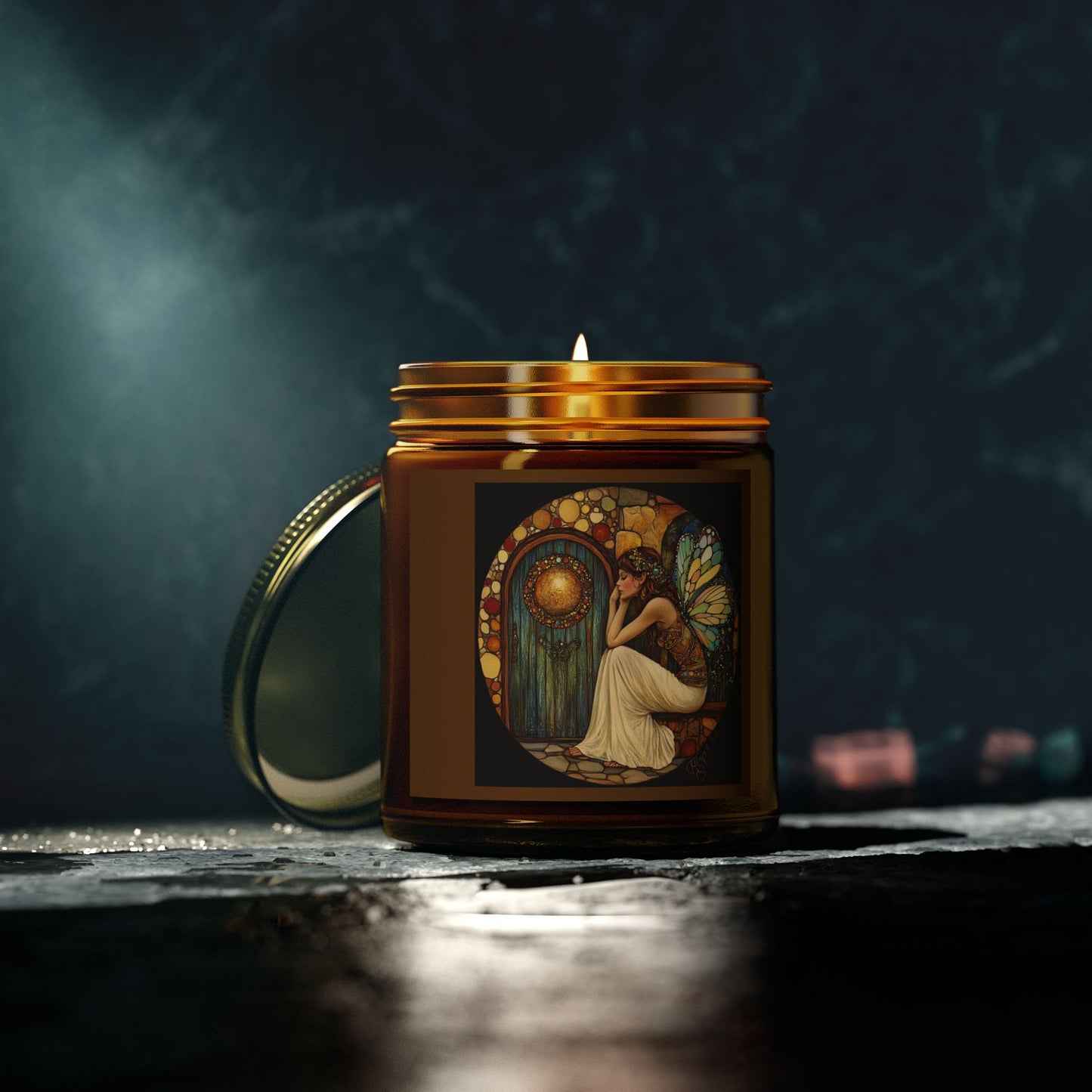 Fairy Door Aromatherapy Candles: Coconut Apricot Wax, Hand-Poured, Natural Fragrance, Home Decor, Eco-Friendly Gifts, Relaxation