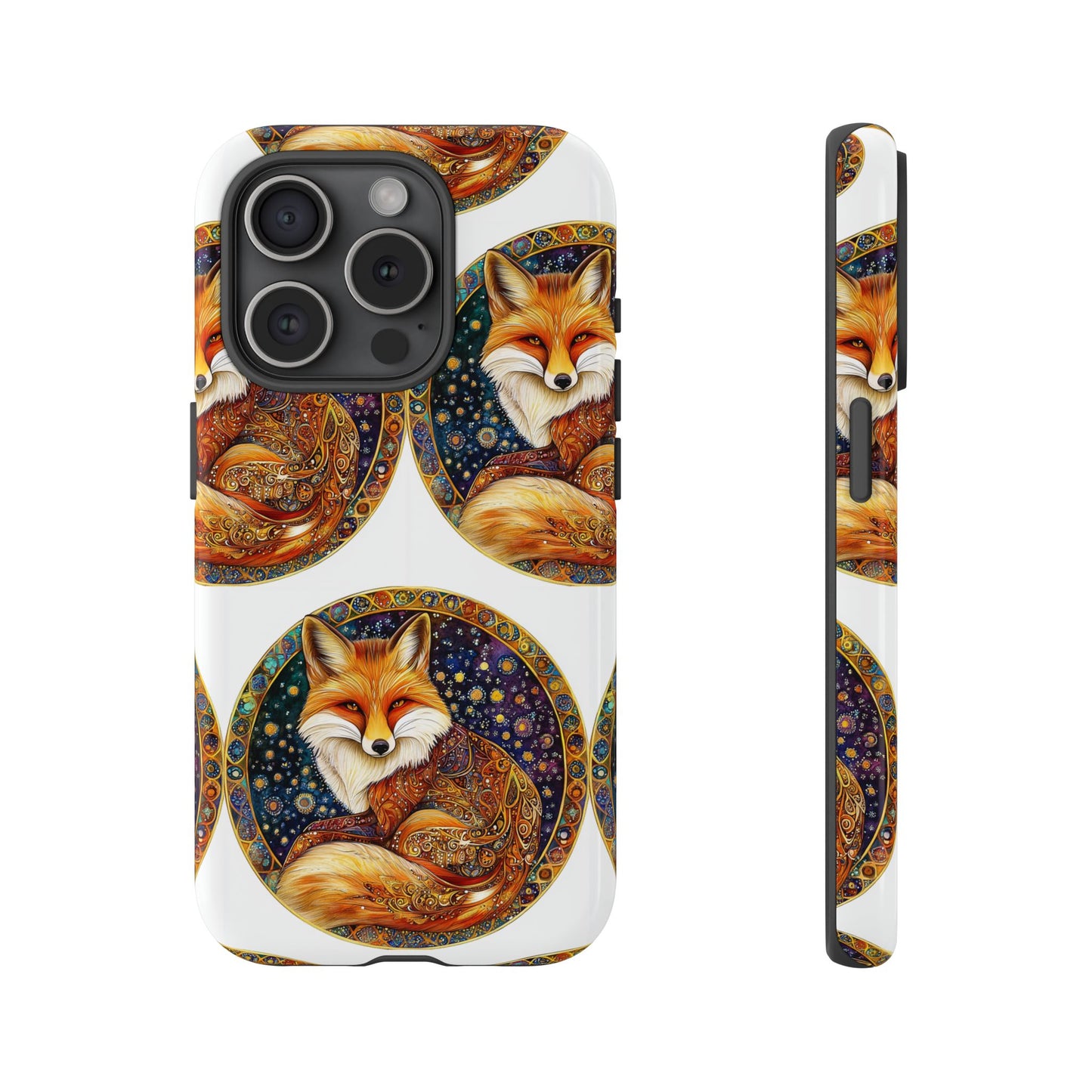 Artistic Fox Phone Case, Tough Phone Cover, Unique Gift for Animal Lovers, Stylish Tech Accessory, Nature-Inspired Decor