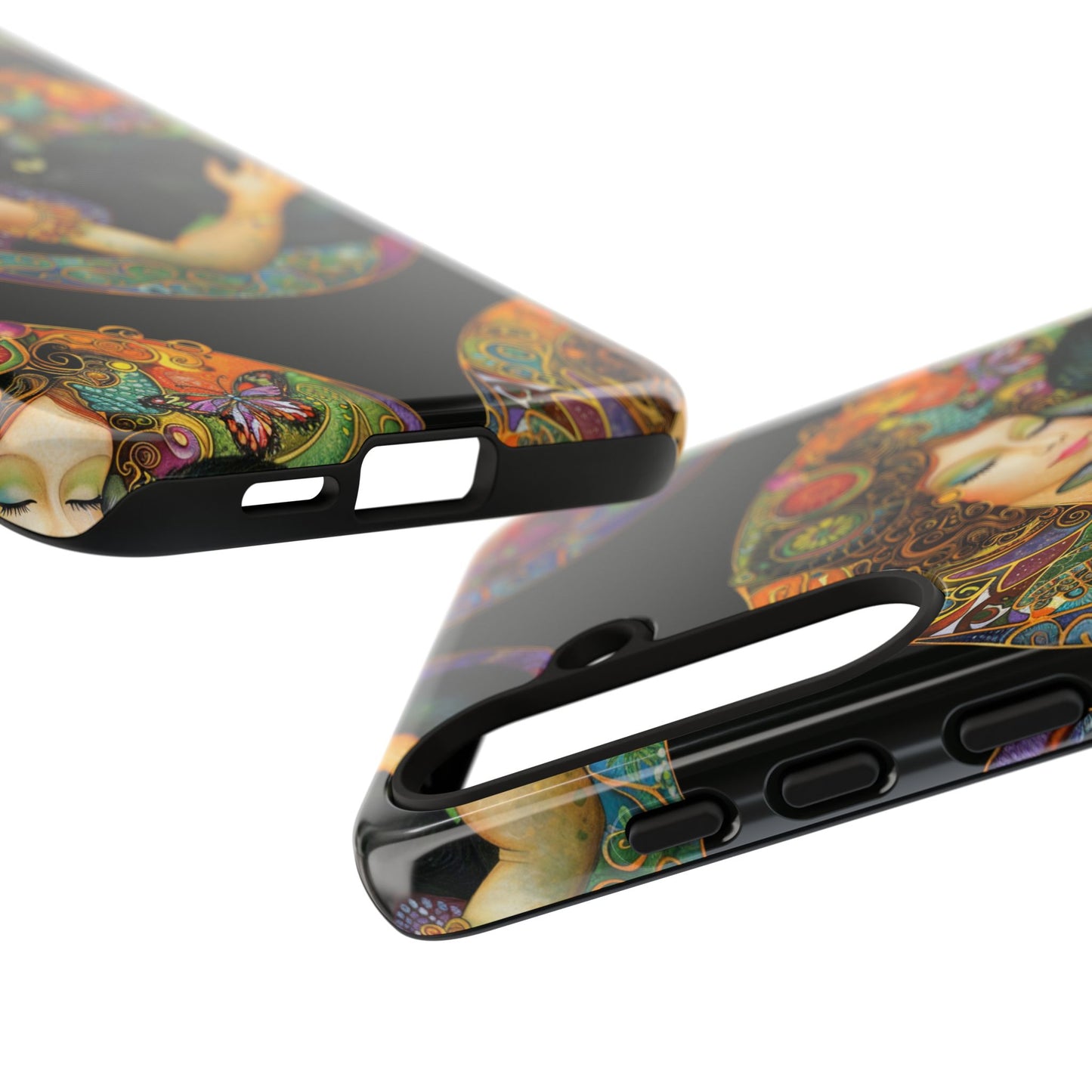 Tough Cases Phone Case, Colorful Protective Cover for Cat Lovers, Trendy Gift for Birthdays, Unique Art Phone Accessories
