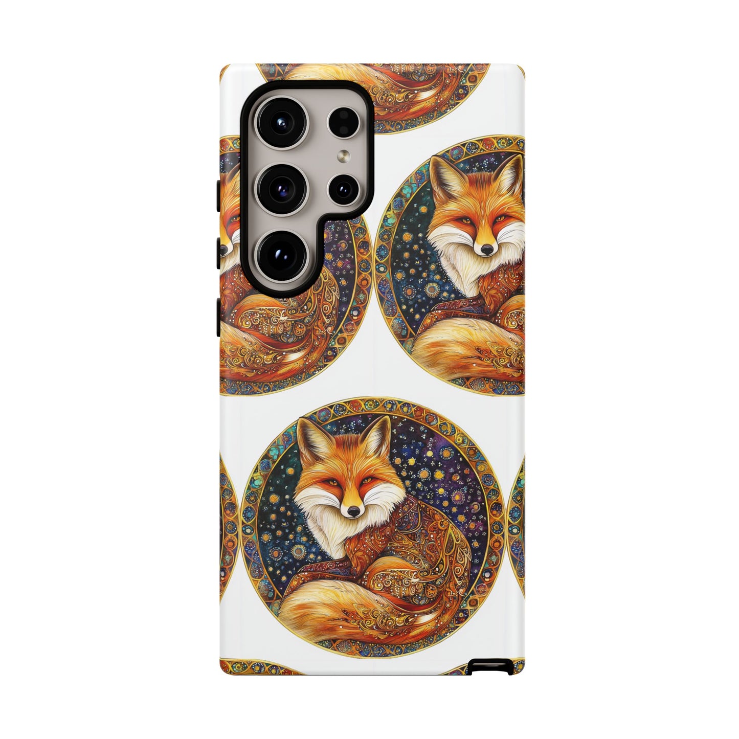 Artistic Fox Phone Case, Tough Phone Cover, Unique Gift for Animal Lovers, Stylish Tech Accessory, Nature-Inspired Decor