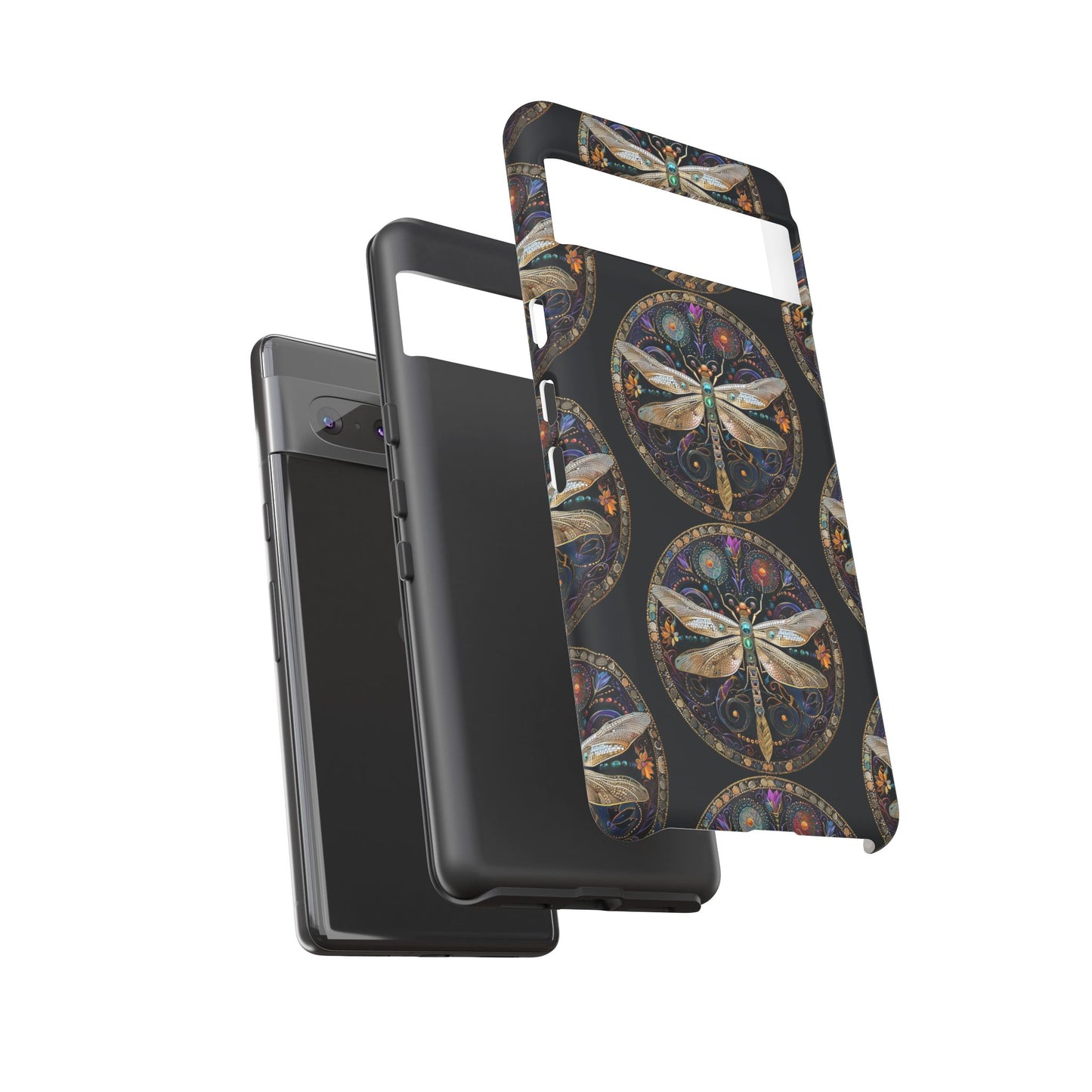 Dragonfly Phone Case, Tough Phone Cover, Artistic Cell Phone Accessory, Gift for Nature Lovers, Unique Phone Protector