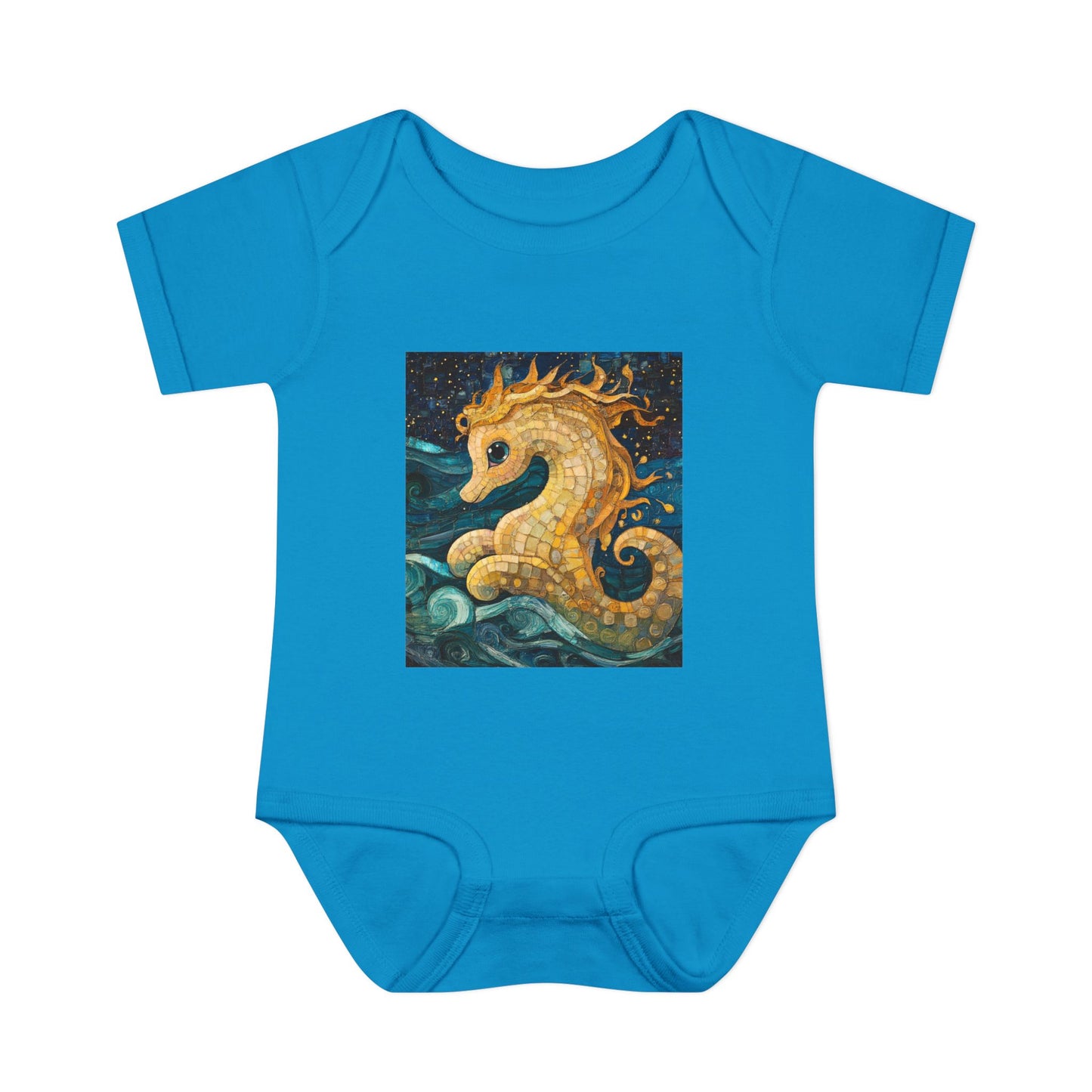 Baby Seahorse Baby Bodysuit, Cute Infant Clothing, Ocean Theme Baby Gift, Nursery Decor, Baby Shower Gift, Sea Creature Outfit