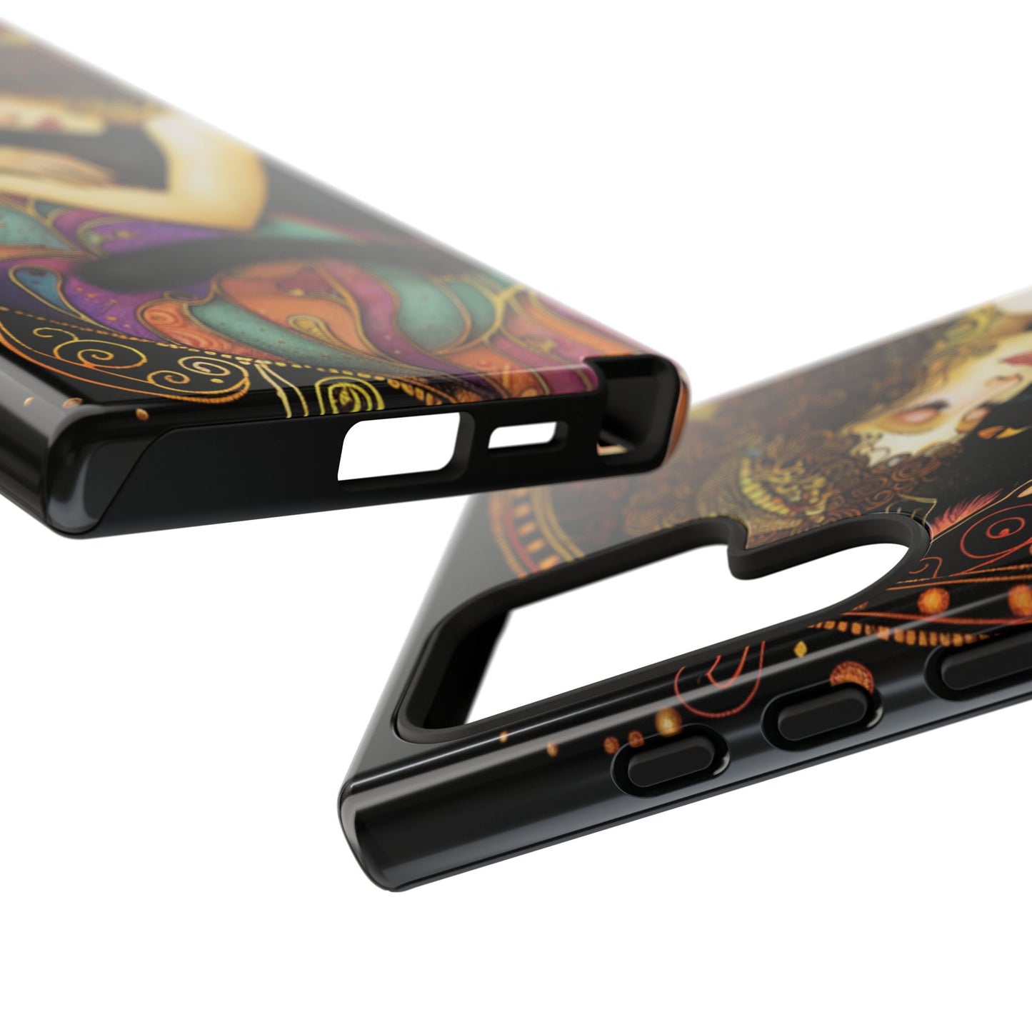 Artistic Phone Case for Cat Lovers, Tough Cases with Enchanting Design, Unique Gift for Birthdays, Holidays, and Celebrations