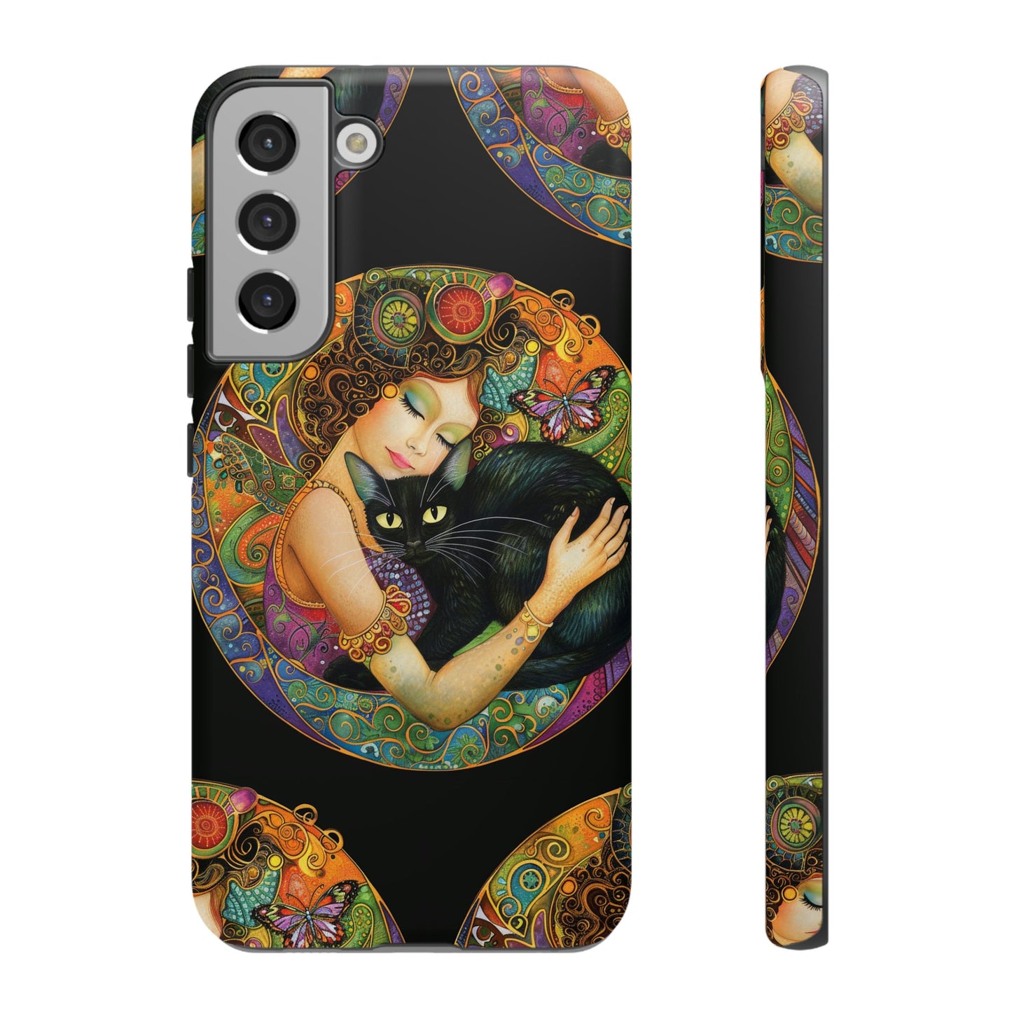 Tough Cases Phone Case, Colorful Protective Cover for Cat Lovers, Trendy Gift for Birthdays, Unique Art Phone Accessories