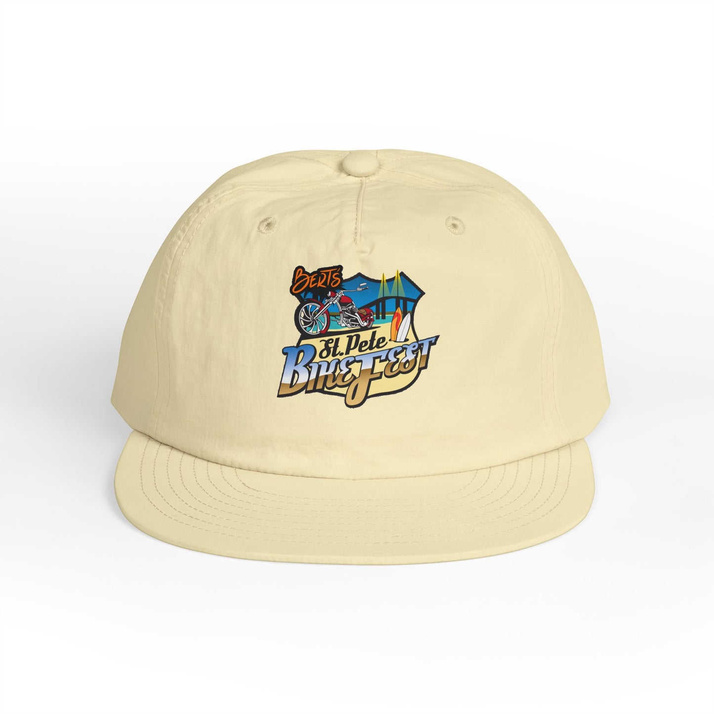 St Pete Fl Bike Fest Surf Cap for Beach Lovers | Adjustable Sun Hat | Summer Vacation Essential, Surfing Gift, Beach Party Gear, Relaxed Style, Outdoor Adventure