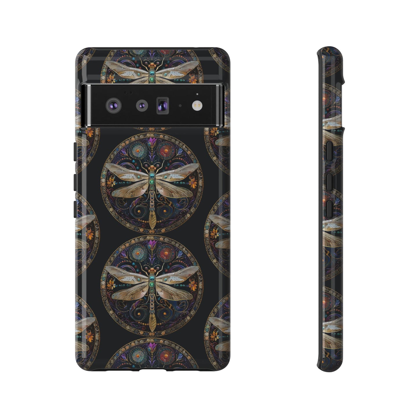 Dragonfly Phone Case, Tough Phone Cover, Artistic Cell Phone Accessory, Gift for Nature Lovers, Unique Phone Protector