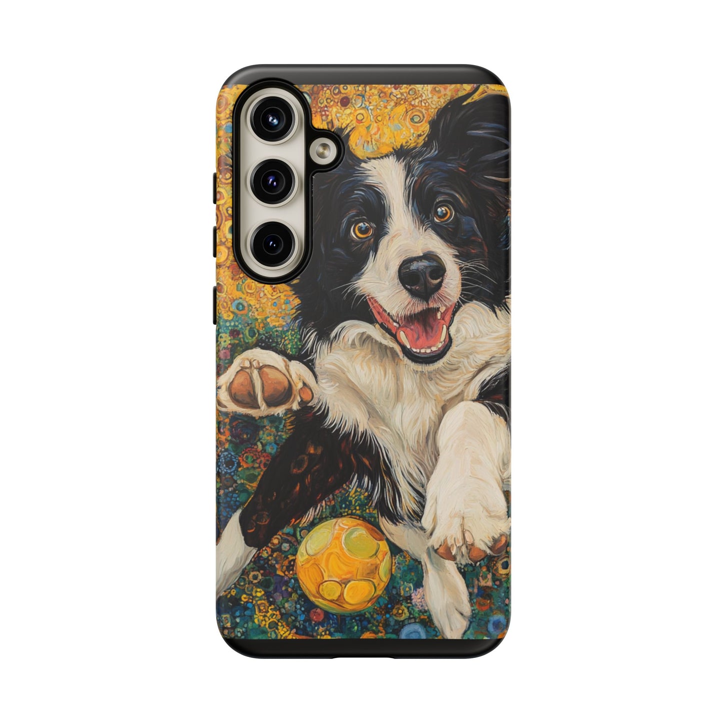 Border Collie Phone Case, Tough Cases, Pet Gifts, Customized Dog Accessories, Dog Mom Gift, Colorful Animal Artwork