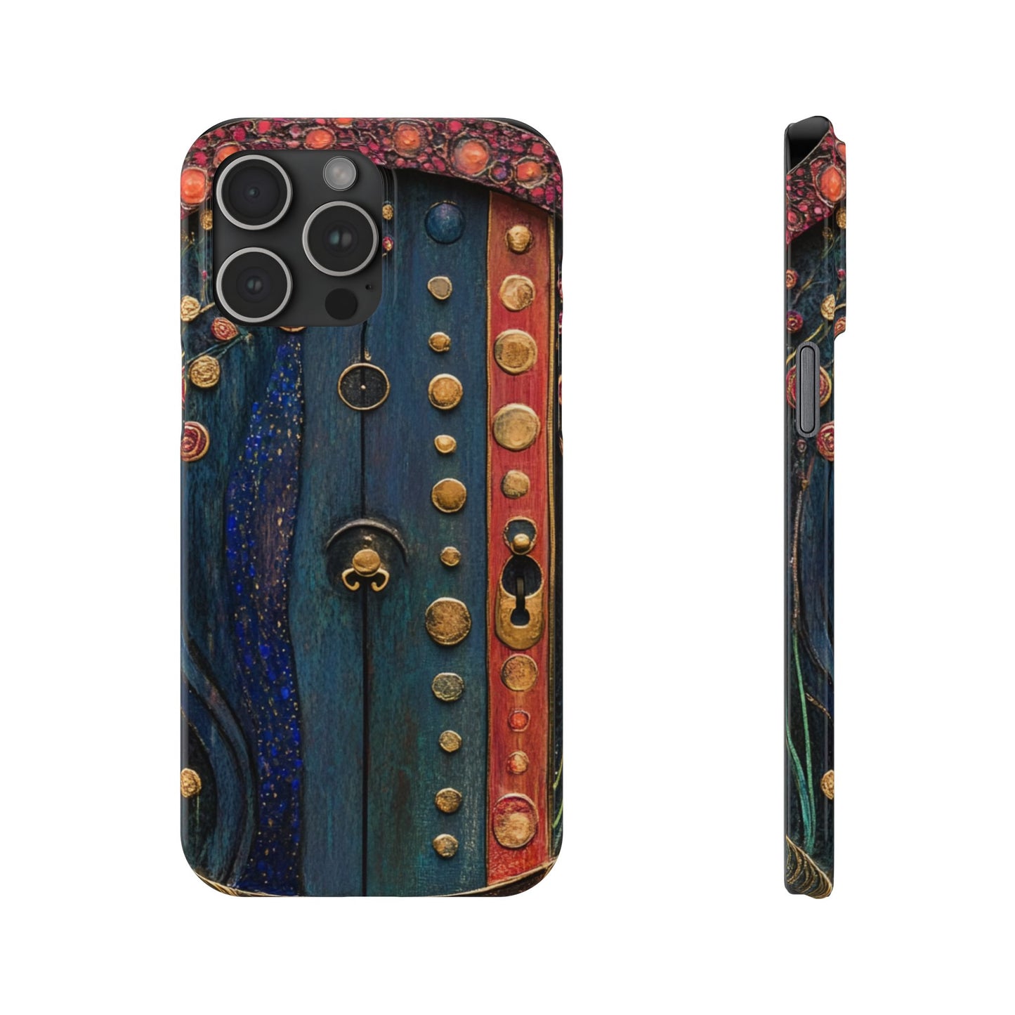 Fairy Door Artistic Slim Phone Cases, Unique Phone Cover, Gift for Art Lovers, Decorative Case, Phone Accessory
