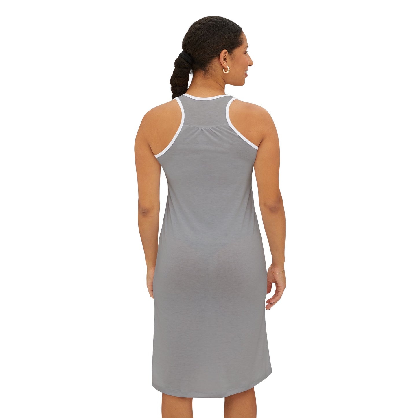 Elegant Horse Art Women's Racerback Dress, Boho Chic Outfit, Summer Dress, Gifts for Equestrians, Casual Wear for Horse Lovers