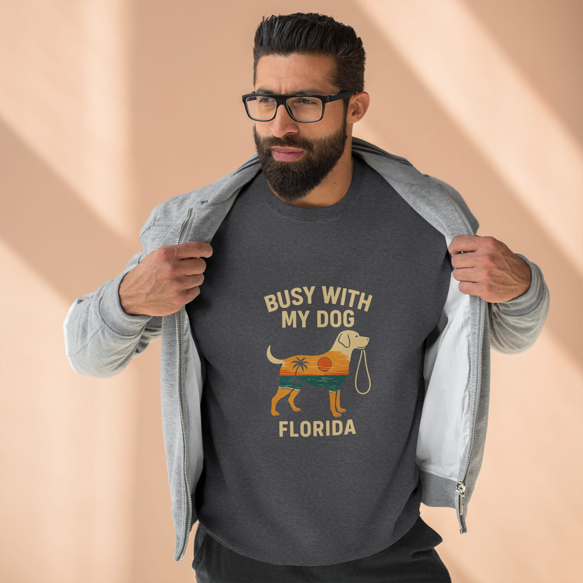 Busy with My Dog Crewneck Sweatshirt