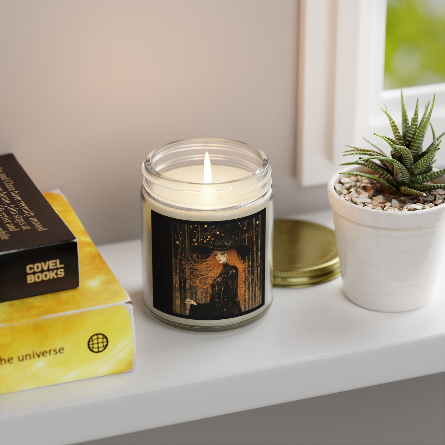 Enchanting Witchy Scented Candles - Coconut Apricot Wax, Cozy Home Decor, Gift for Witch Lovers, Halloween Vibes, Aromatherapy