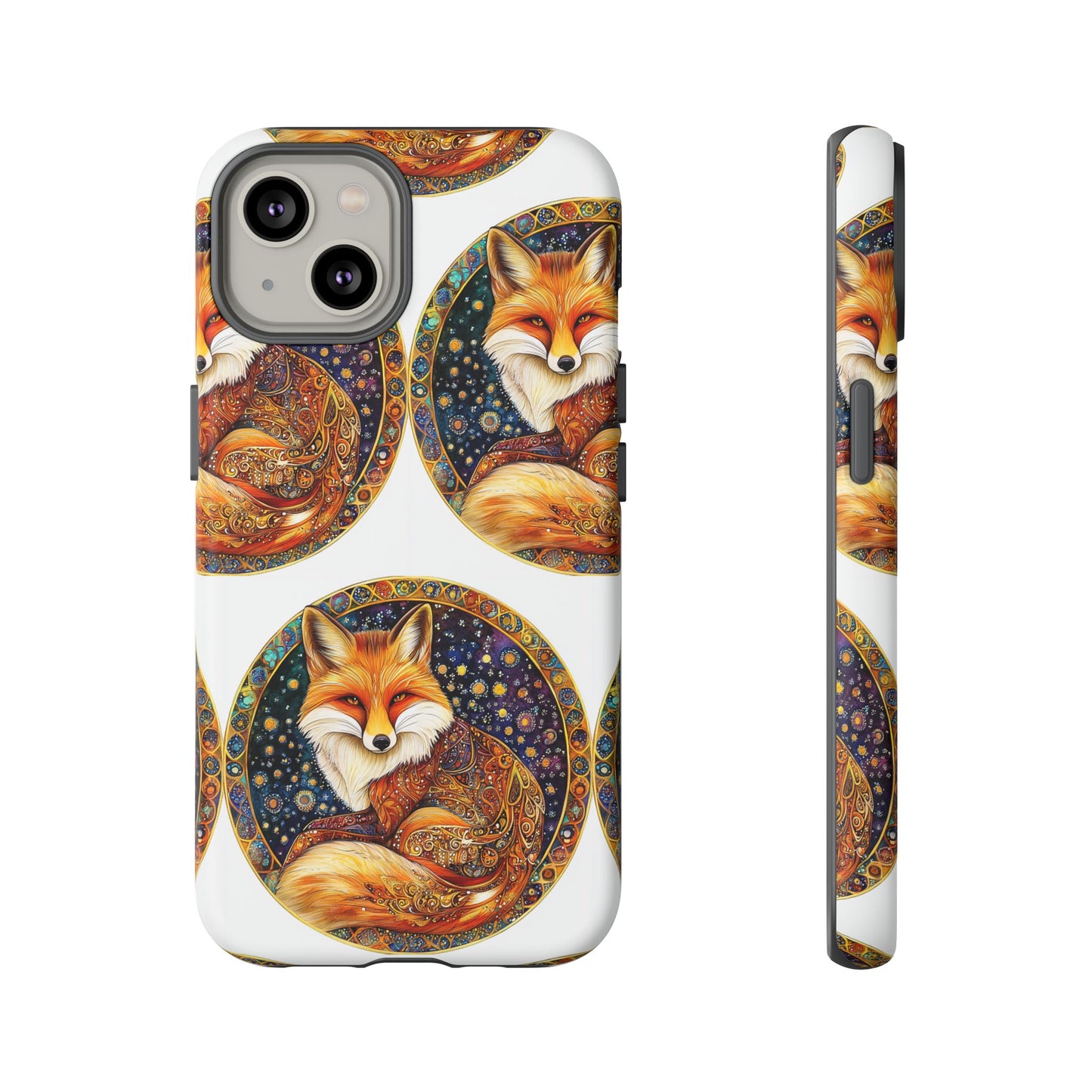 Artistic Fox Phone Case, Tough Phone Cover, Unique Gift for Animal Lovers, Stylish Tech Accessory, Nature-Inspired Decor