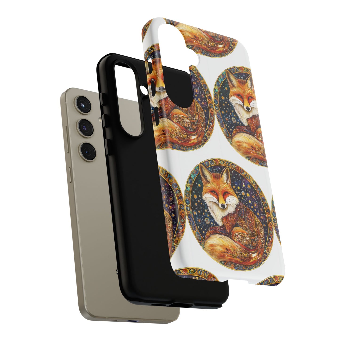 Artistic Fox Phone Case, Tough Phone Cover, Unique Gift for Animal Lovers, Stylish Tech Accessory, Nature-Inspired Decor