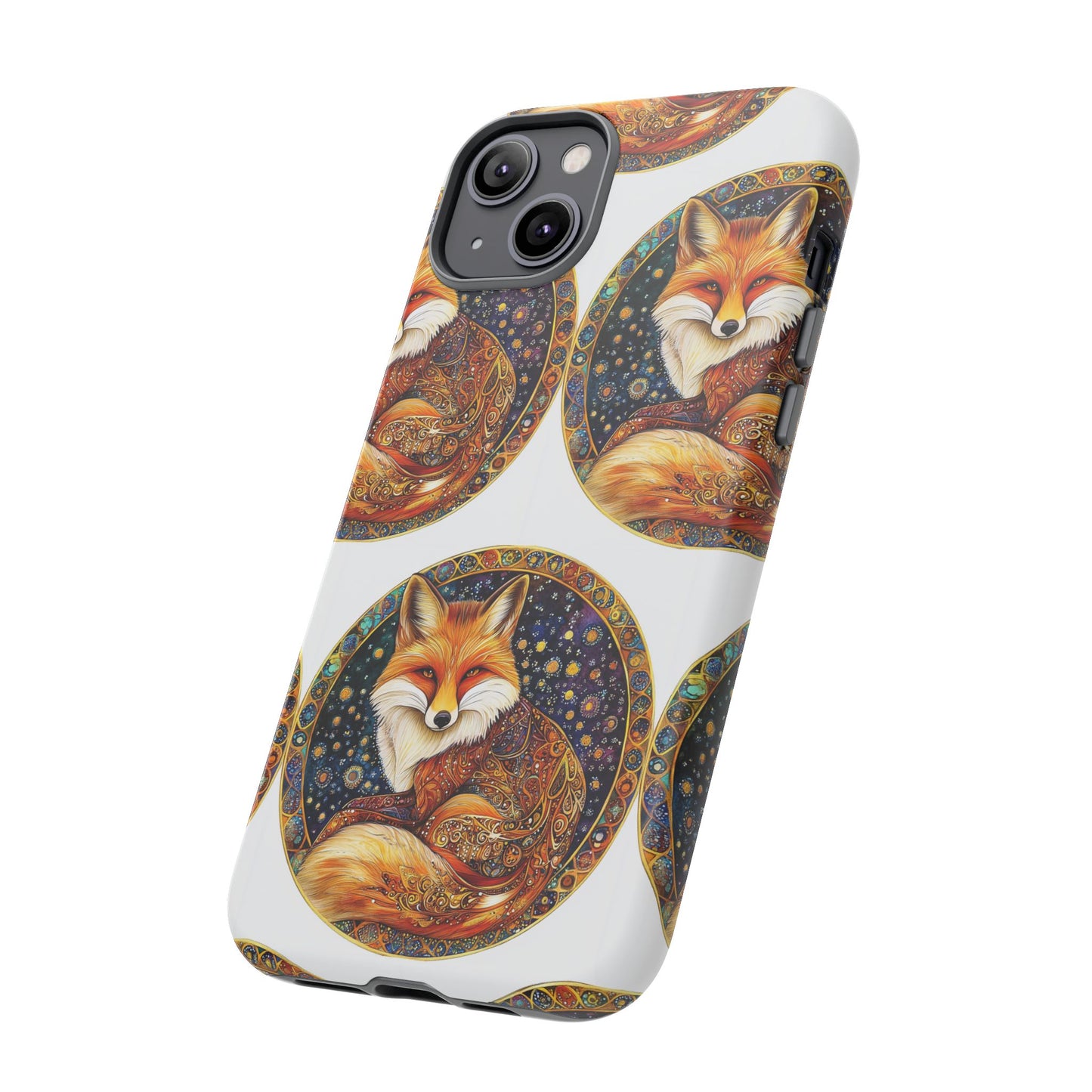 Artistic Fox Phone Case, Tough Phone Cover, Unique Gift for Animal Lovers, Stylish Tech Accessory, Nature-Inspired Decor