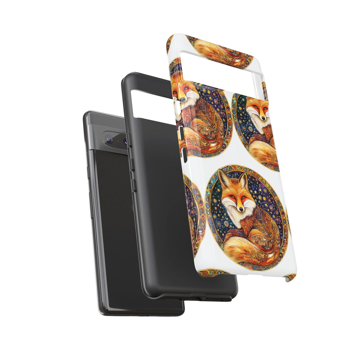 Artistic Fox Phone Case, Tough Phone Cover, Unique Gift for Animal Lovers, Stylish Tech Accessory, Nature-Inspired Decor