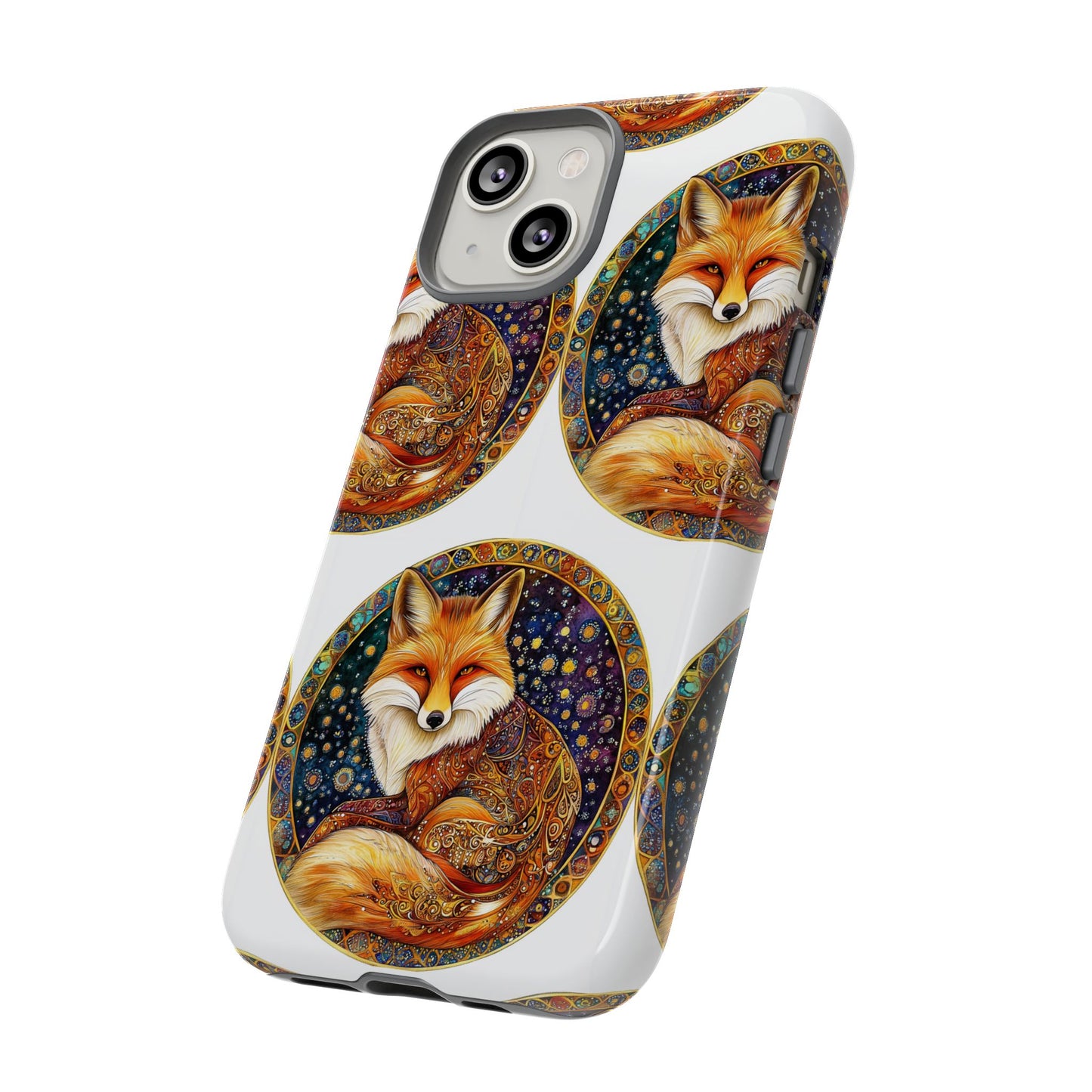 Artistic Fox Phone Case, Tough Phone Cover, Unique Gift for Animal Lovers, Stylish Tech Accessory, Nature-Inspired Decor