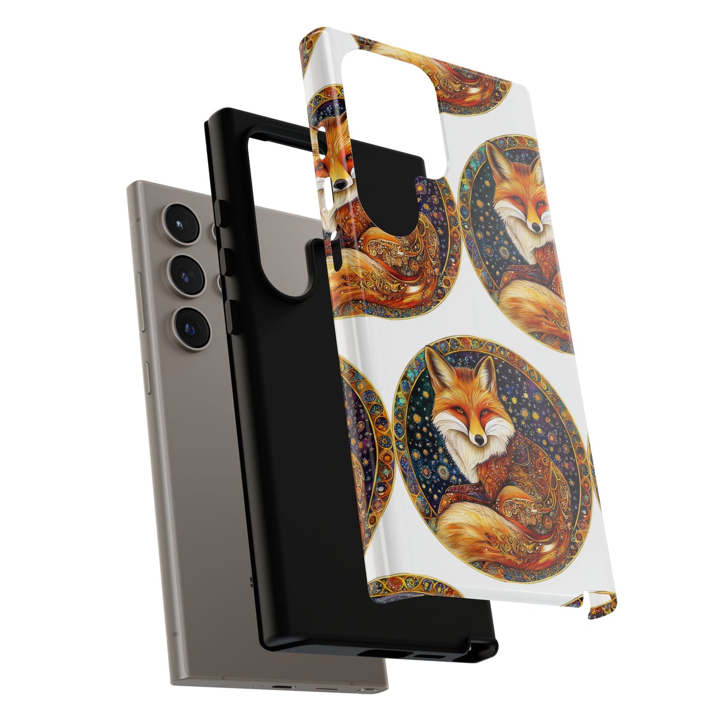 Artistic Fox Phone Case, Tough Phone Cover, Unique Gift for Animal Lovers, Stylish Tech Accessory, Nature-Inspired Decor