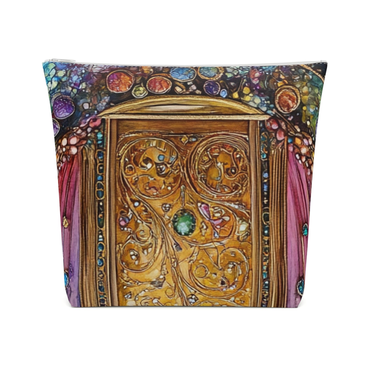 Fairy Door Cosmetic Bag with Enchanted Door Design, Makeup Organizer, Travel Pouch, Gift for Her, Magical Cosmetics Bag