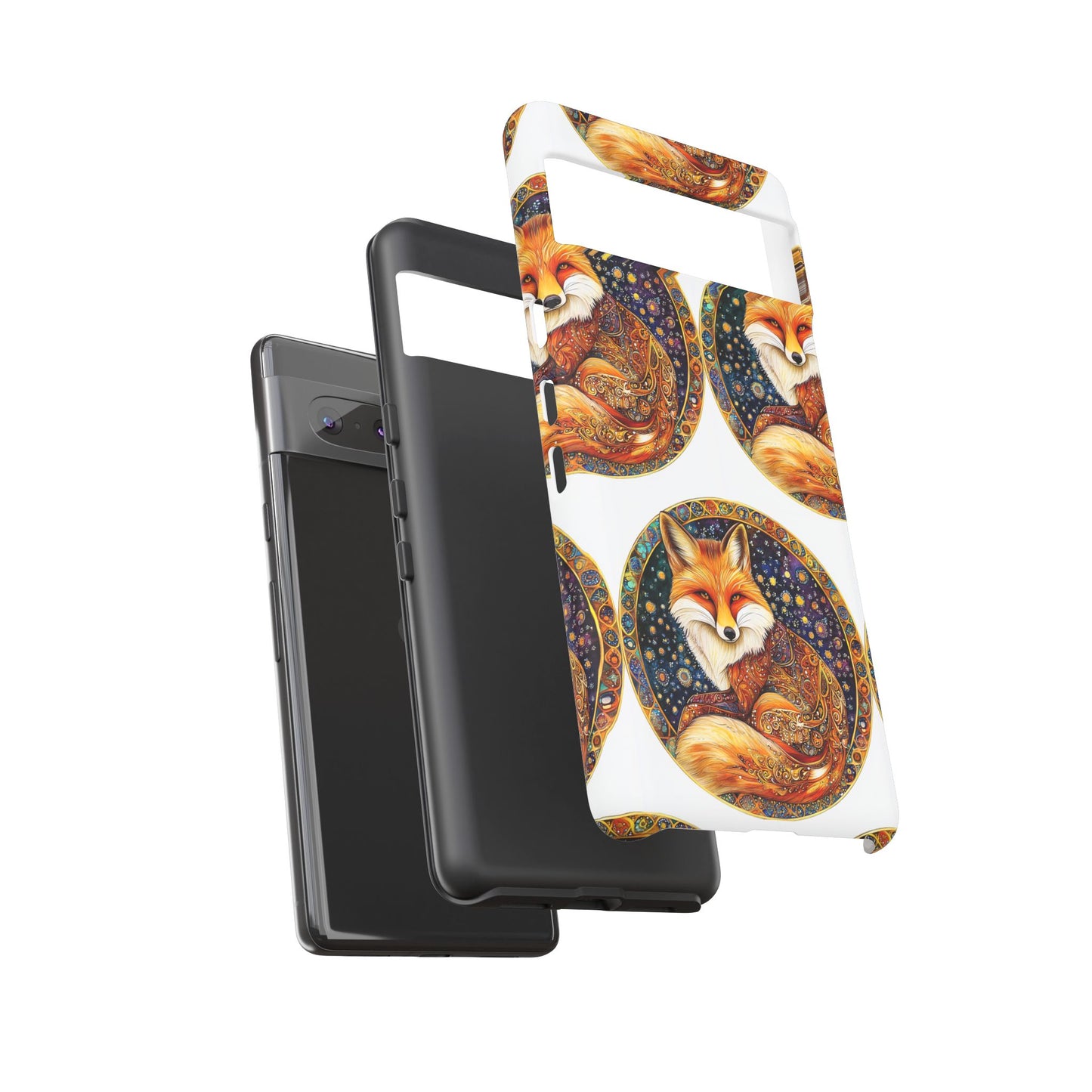 Artistic Fox Phone Case, Tough Phone Cover, Unique Gift for Animal Lovers, Stylish Tech Accessory, Nature-Inspired Decor