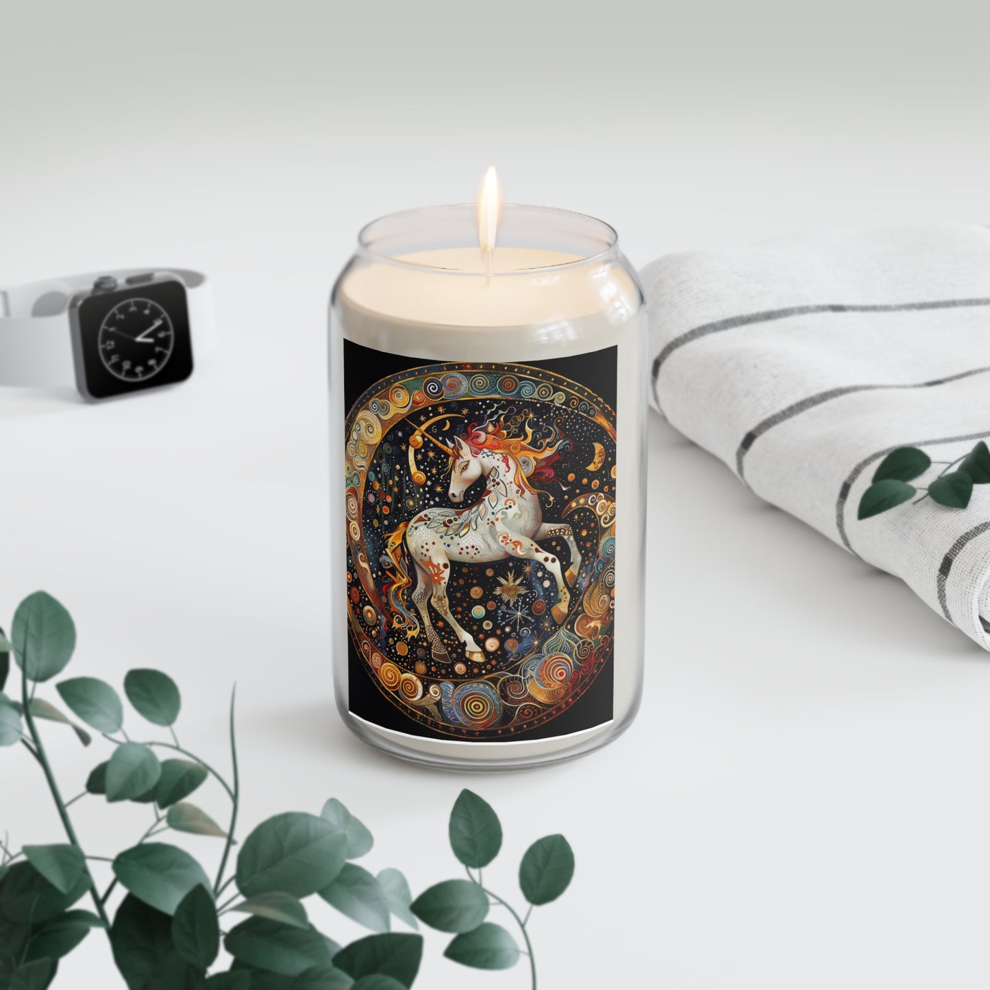 Mystical Unicorn Scented Soy Candle - Enchanted Unicorn Design, Aromatherapy Candle, Magical Home Decor, Gift for Her, Relaxation Candle, Fantasy Decor