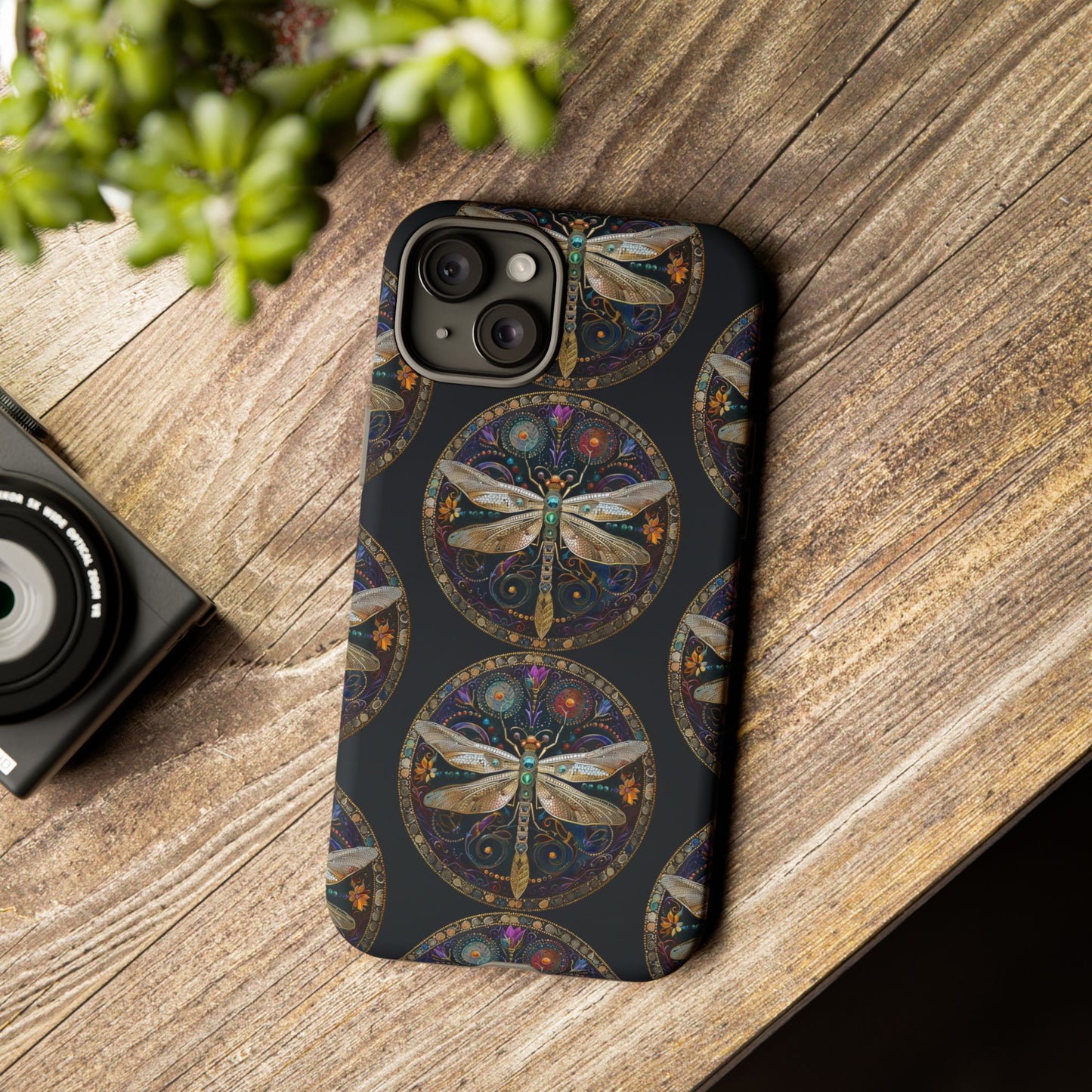 Dragonfly Phone Case, Tough Phone Cover, Artistic Cell Phone Accessory, Gift for Nature Lovers, Unique Phone Protector