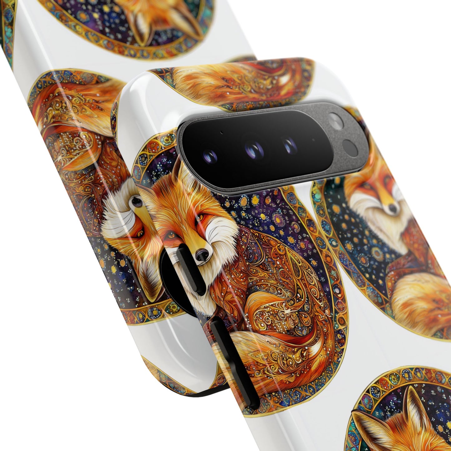 Artistic Fox Phone Case, Tough Phone Cover, Unique Gift for Animal Lovers, Stylish Tech Accessory, Nature-Inspired Decor