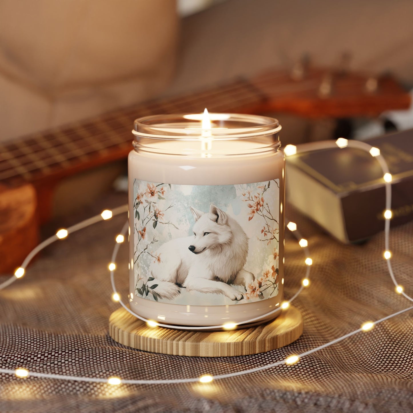 Serene Wolf Scented Candle | Cozy Home Decor, Aromatherapy Gift, Nature-Inspired Candle, Relaxation Essential, Pet Lover Gift