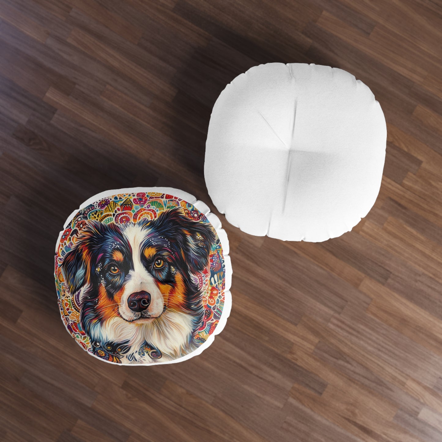 Mystical Aussie Floor Pillow, Round, Bodhi Pets