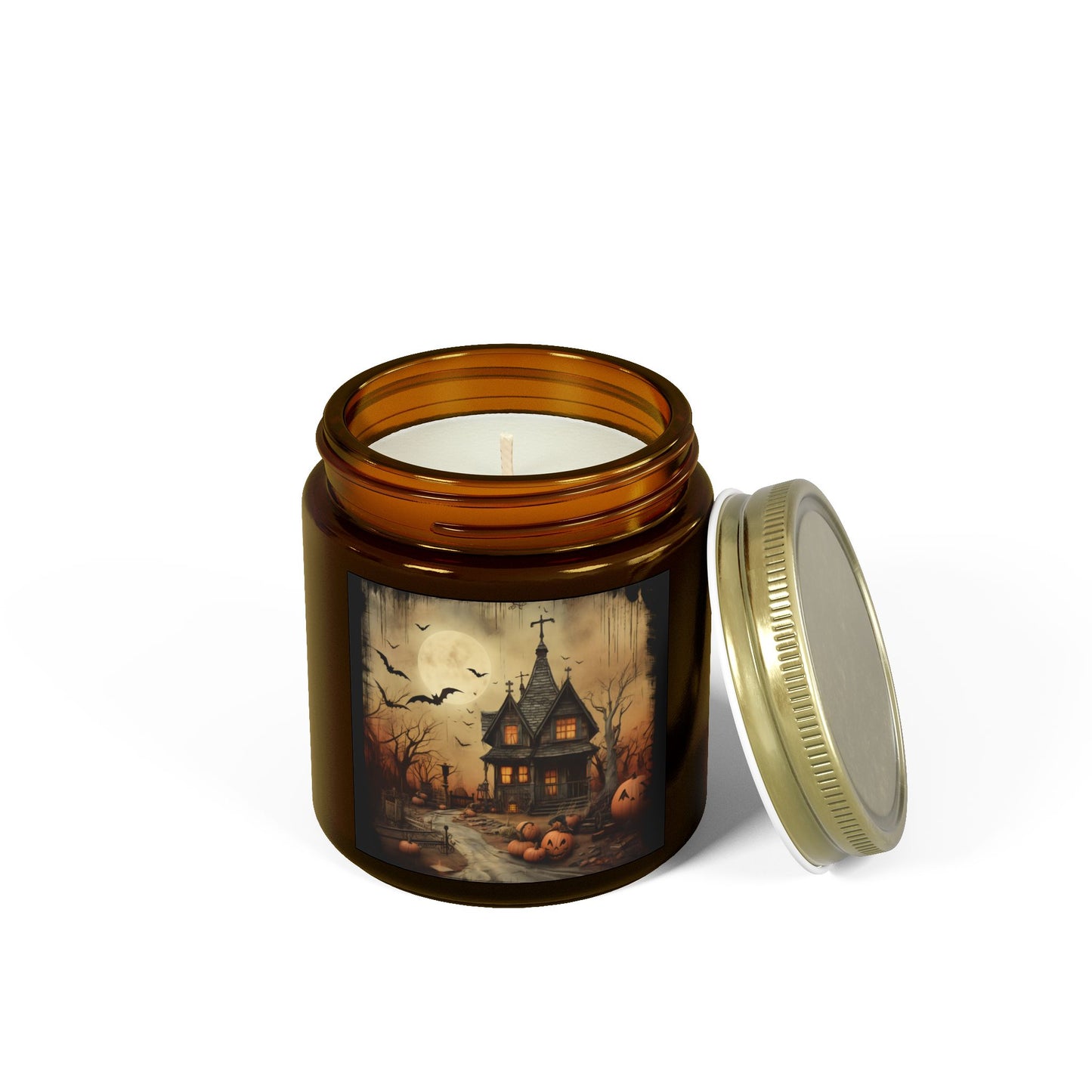Halloween Haunted House Scented Candle | Spooky Home Decor, Gifts for Fall, Aromatherapy Candle, Unique Candle for Halloween