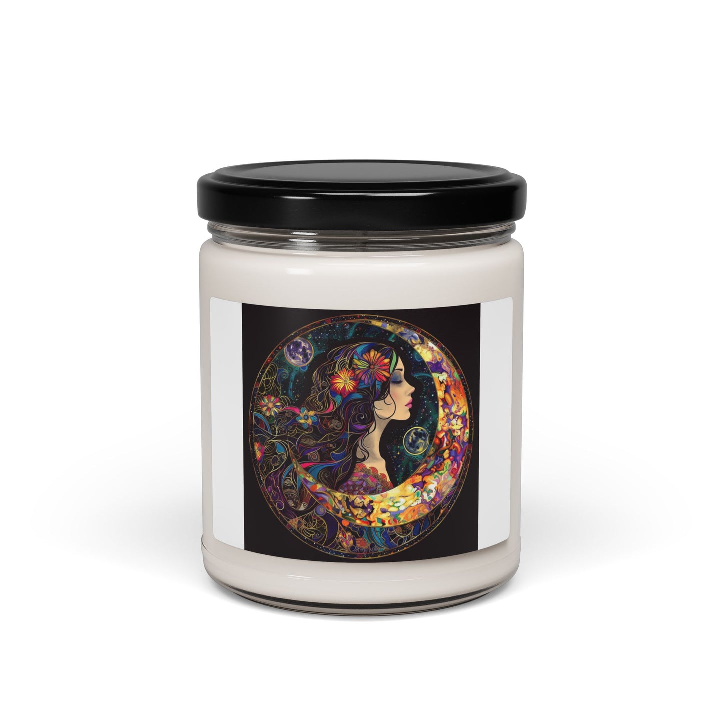 Moon Goddess Scented Candle, Aromatherapy Candle, Gift for Her, Home Decor, Meditation Candle, Bohemian Style Candle