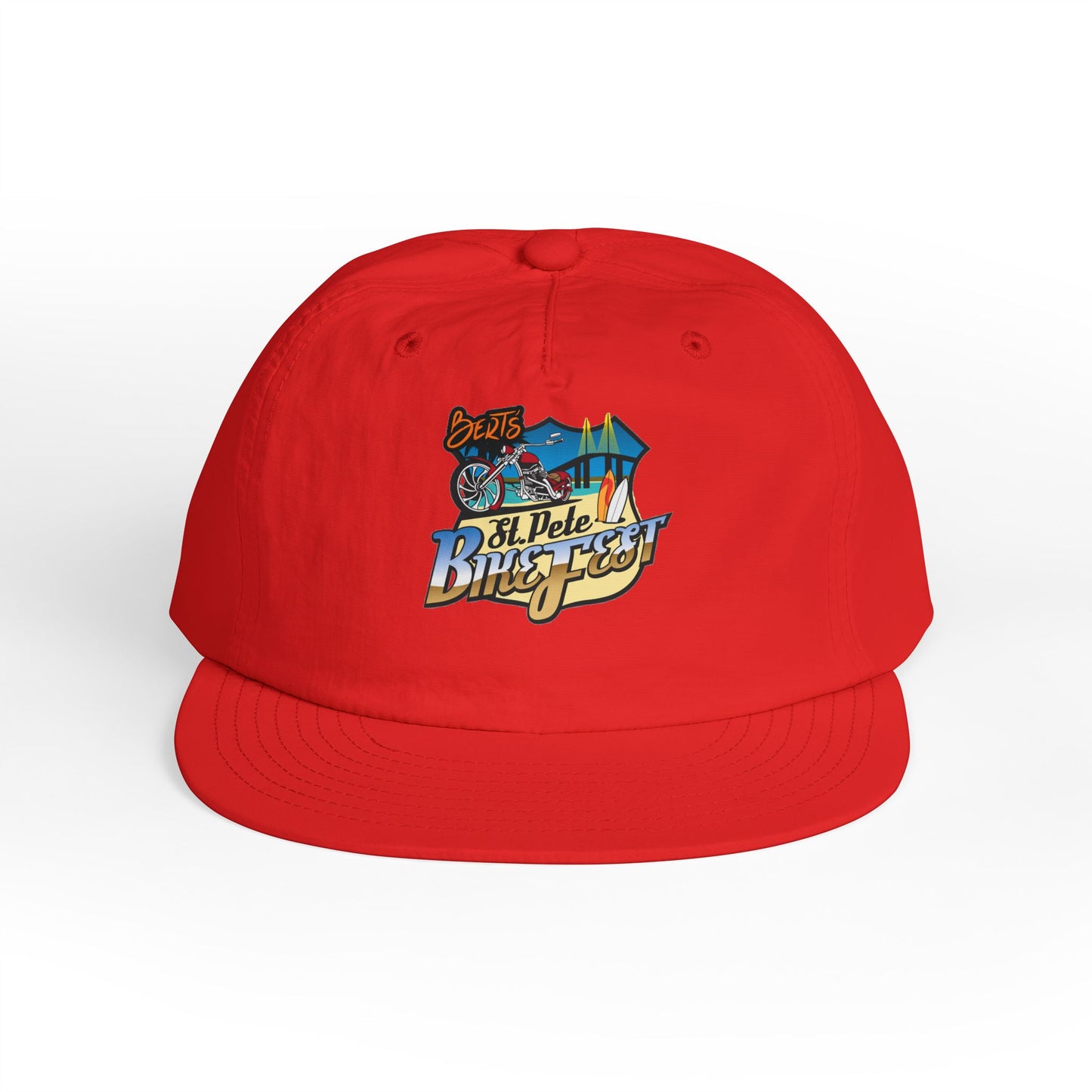 St Pete Fl Bike Fest Surf Cap for Beach Lovers | Adjustable Sun Hat | Summer Vacation Essential, Surfing Gift, Beach Party Gear, Relaxed Style, Outdoor Adventure