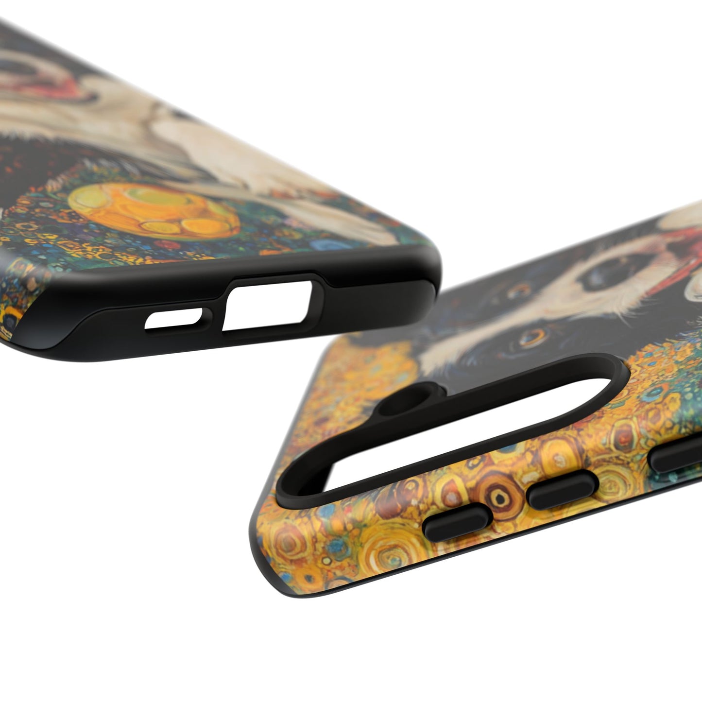 Border Collie Phone Case, Tough Cases, Pet Gifts, Customized Dog Accessories, Dog Mom Gift, Colorful Animal Artwork