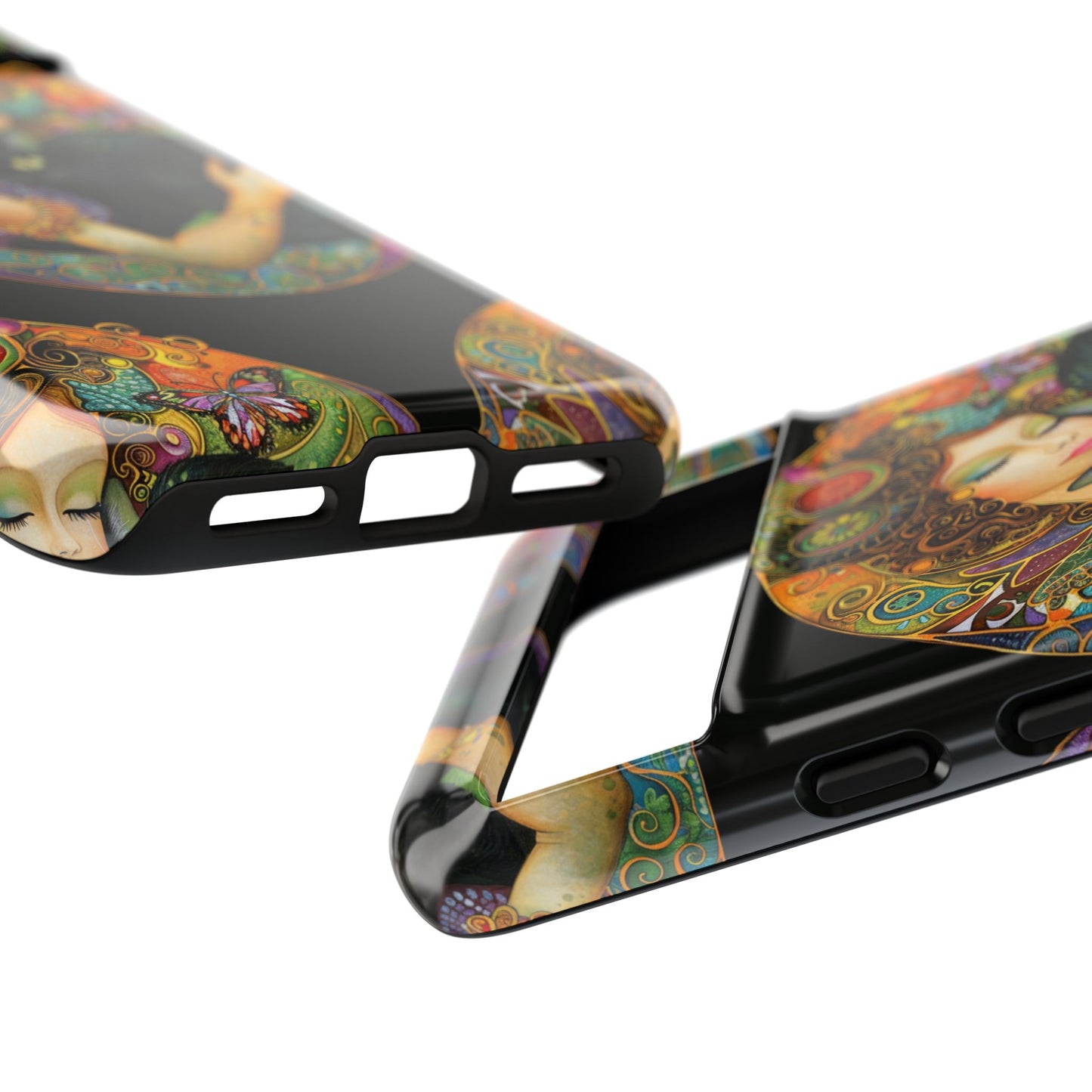 Tough Cases Phone Case, Colorful Protective Cover for Cat Lovers, Trendy Gift for Birthdays, Unique Art Phone Accessories