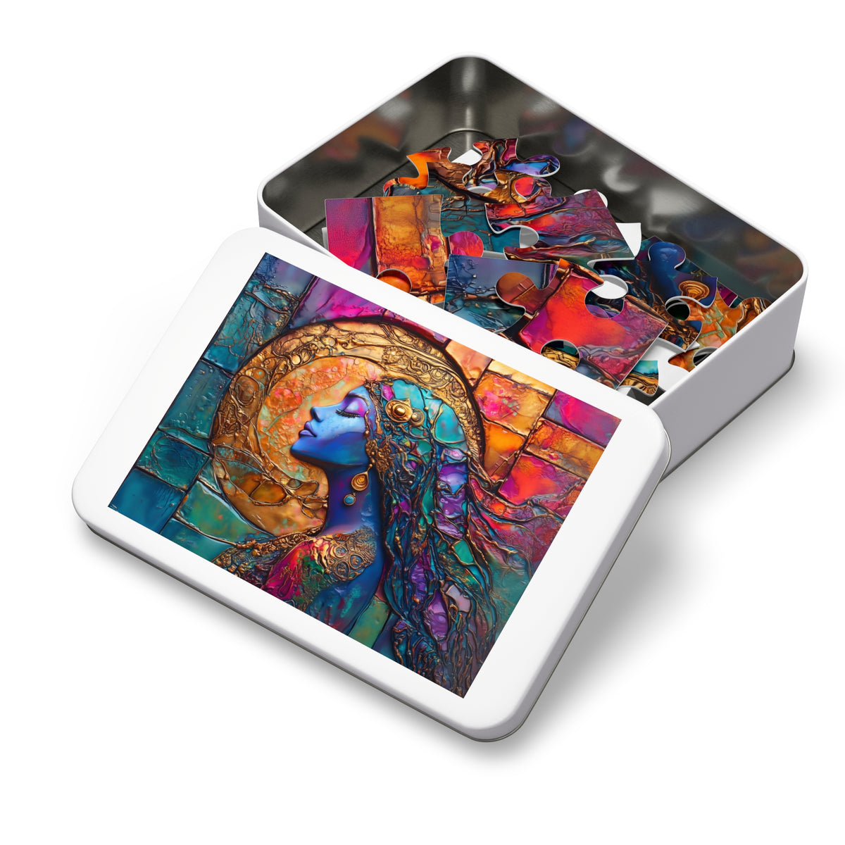 Bohemian Moon Goddess Jigsaw Puzzle