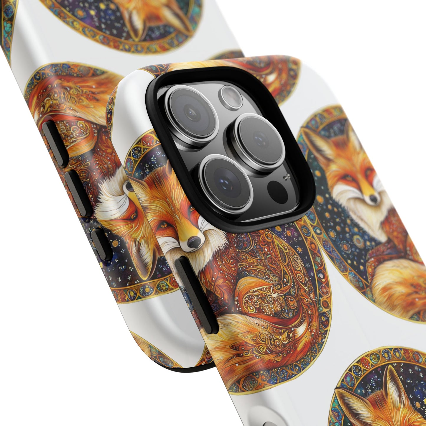 Artistic Fox Phone Case, Tough Phone Cover, Unique Gift for Animal Lovers, Stylish Tech Accessory, Nature-Inspired Decor
