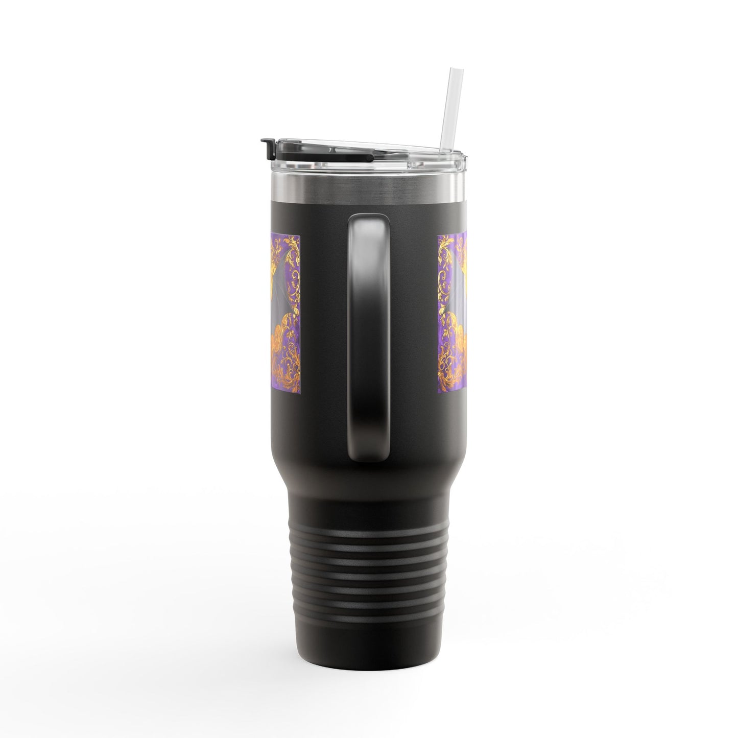 Spooky Bat Insulated Travel Mug | 40oz Halloween Coffee Cup, Bat Design, Perfect for Fall, Gifts for Friends, Unique Travel Mug