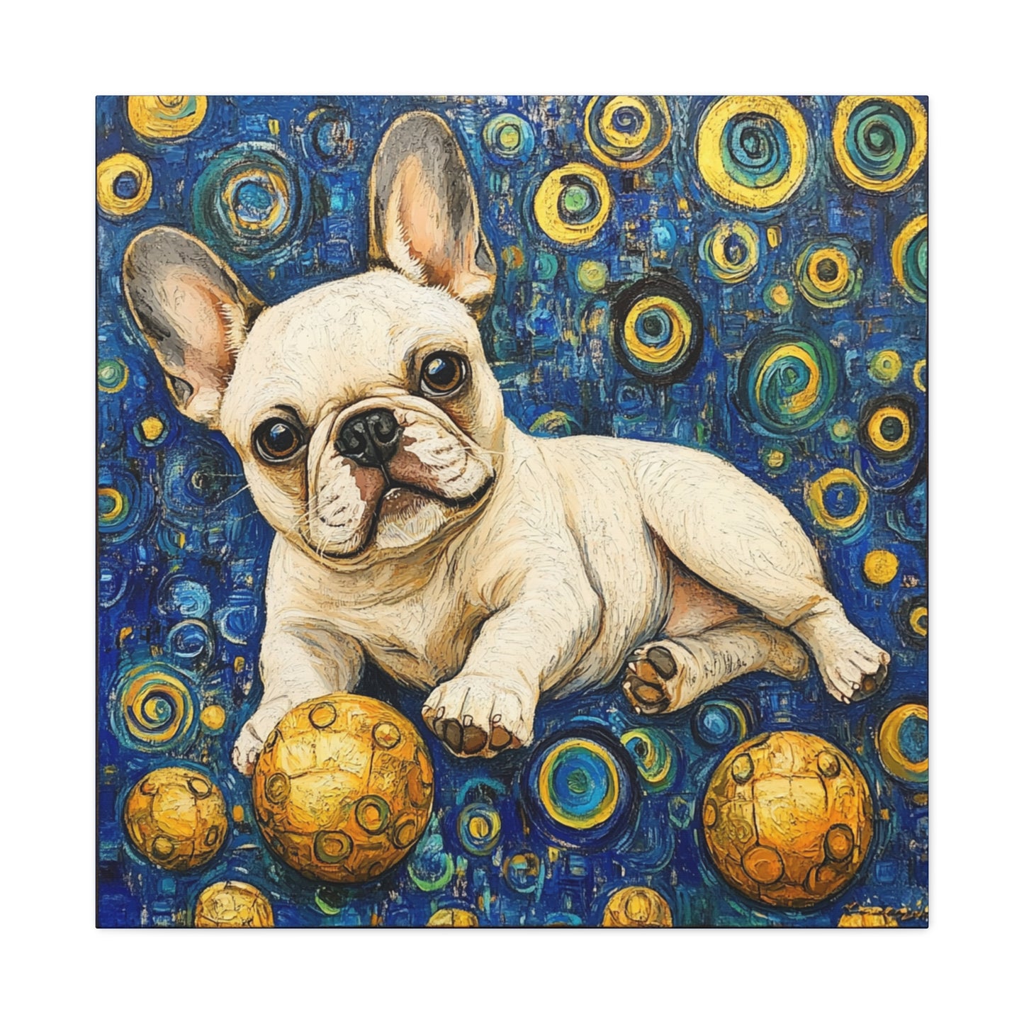 French Bulldog Matte Canvas, Stretched, Bodhi Pets