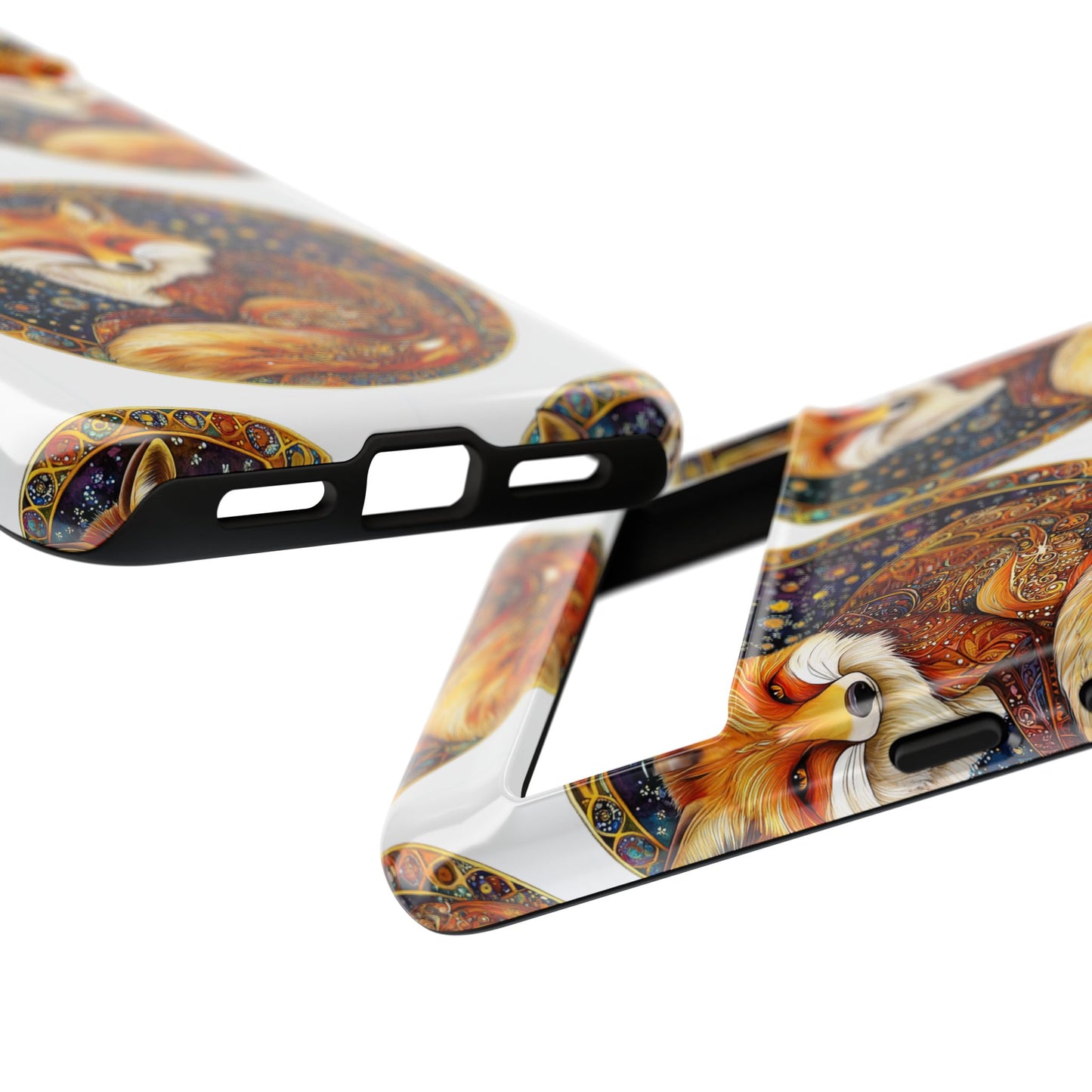Artistic Fox Phone Case, Tough Phone Cover, Unique Gift for Animal Lovers, Stylish Tech Accessory, Nature-Inspired Decor