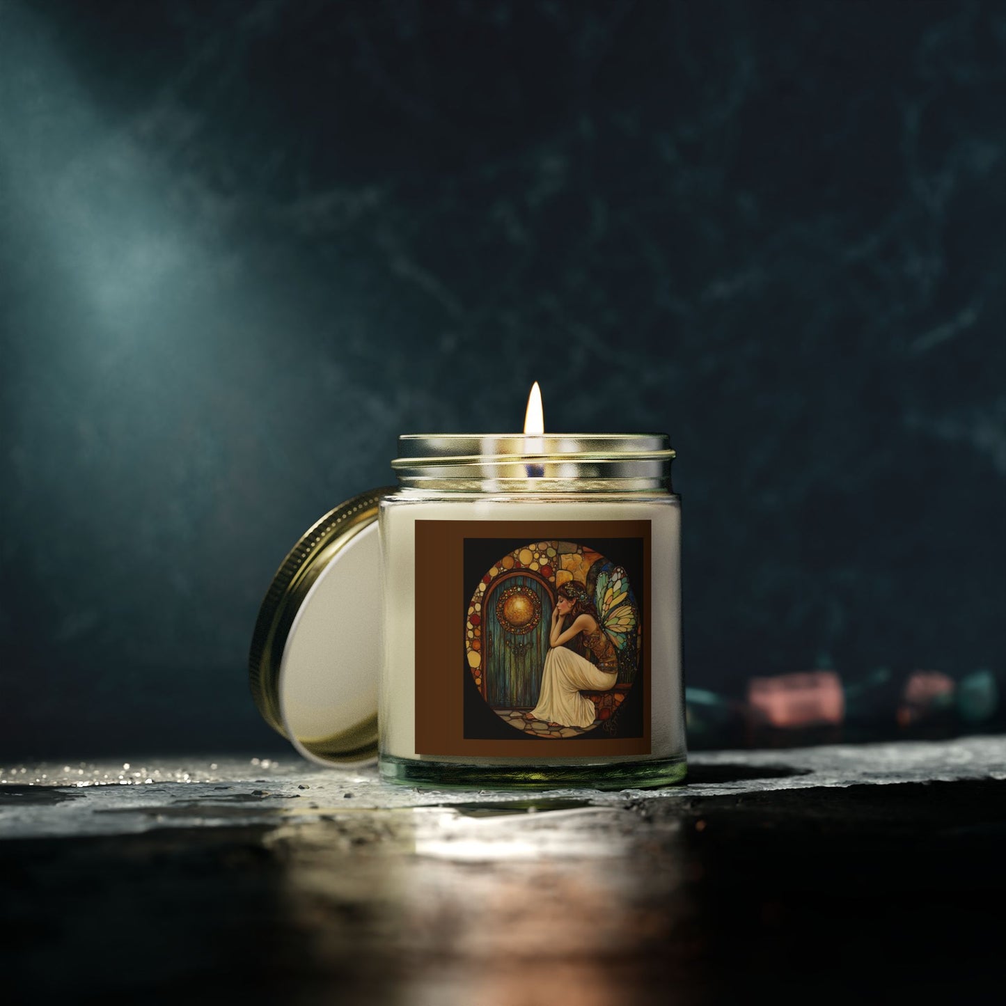Fairy Door Aromatherapy Candles: Coconut Apricot Wax, Hand-Poured, Natural Fragrance, Home Decor, Eco-Friendly Gifts, Relaxation