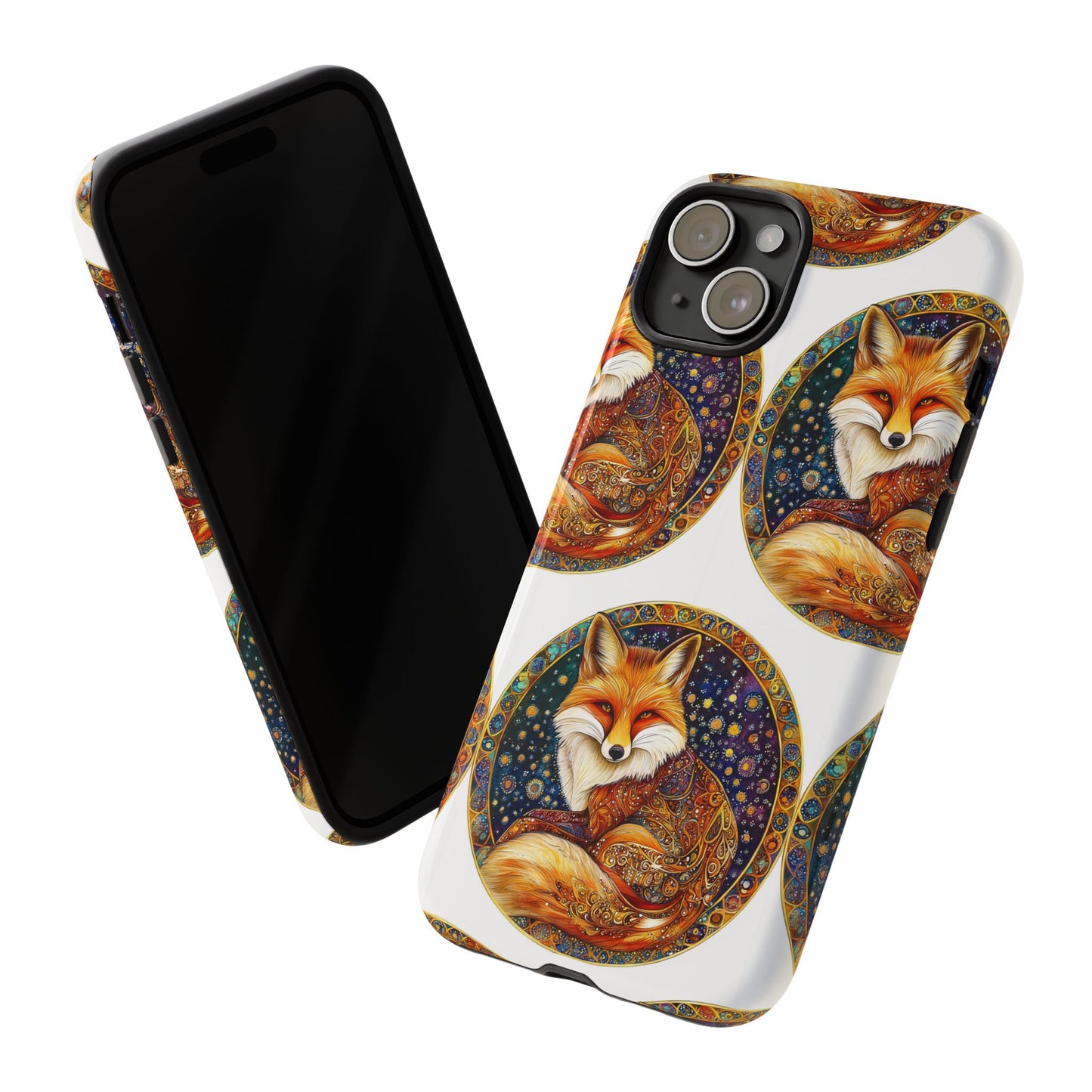 Artistic Fox Phone Case, Tough Phone Cover, Unique Gift for Animal Lovers, Stylish Tech Accessory, Nature-Inspired Decor